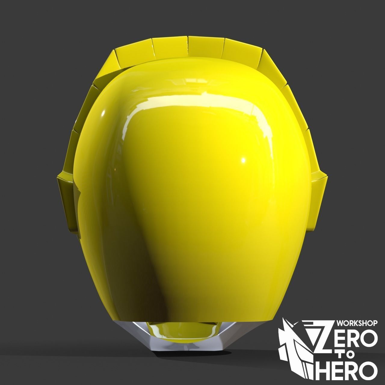 Doubutsu Sentai Zyuohger Yellow Helmet 3D print model_4