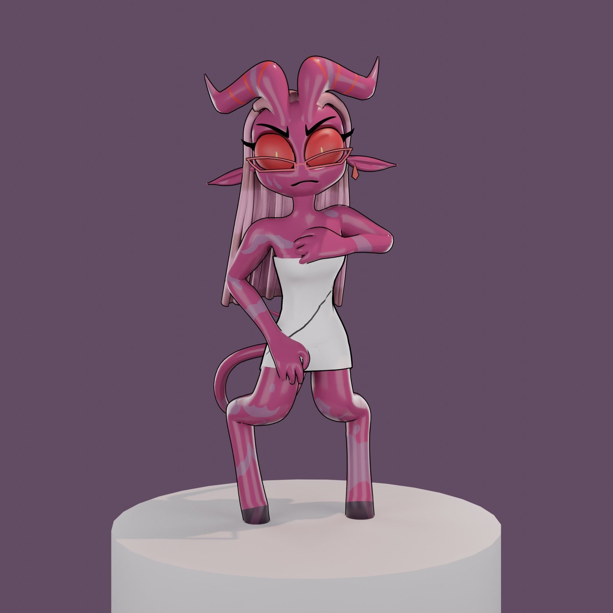 Helluva boss Myberry Low-poly 3D model_3