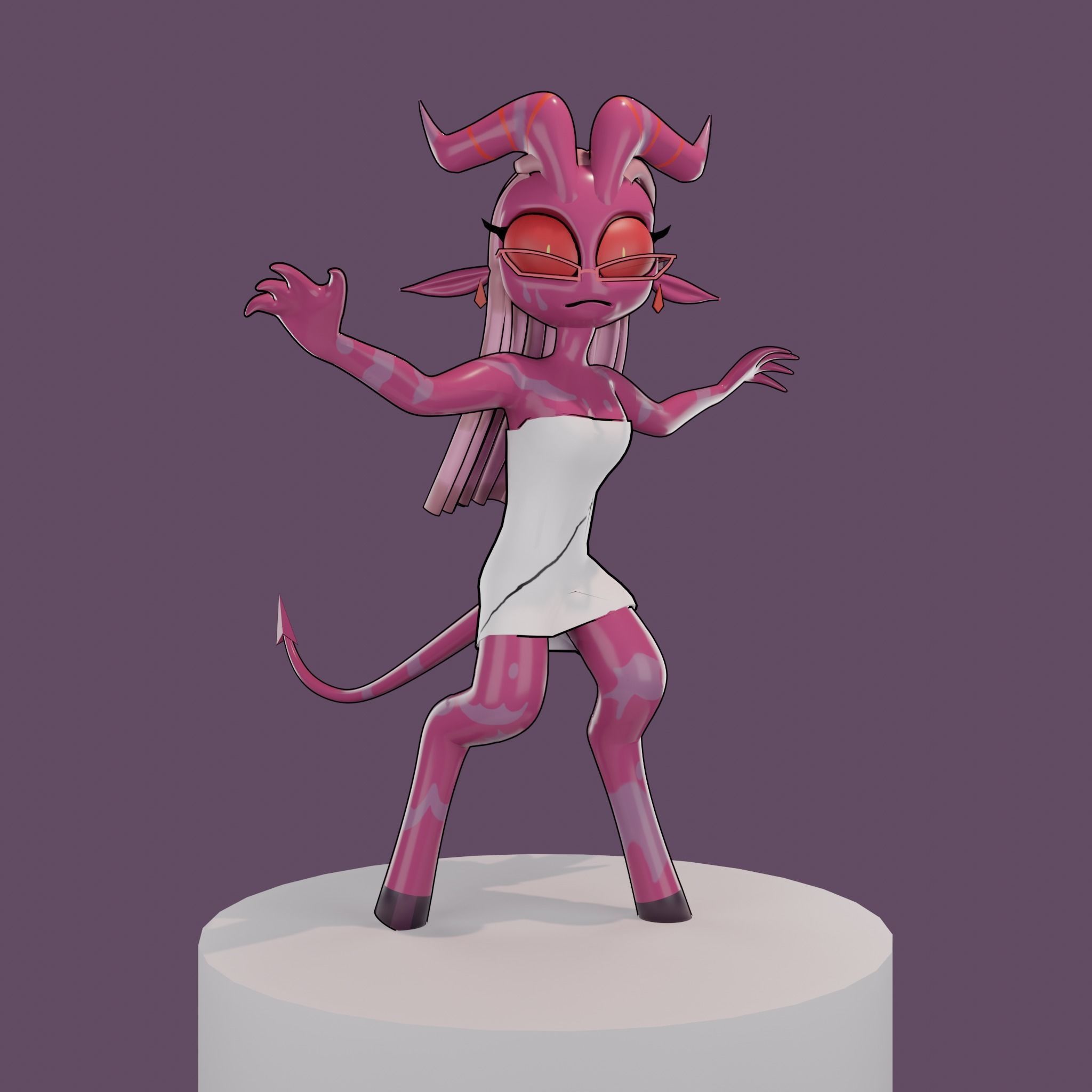 Helluva boss Myberry Low-poly 3D model_4