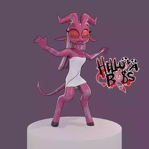 Helluva boss Myberry Low-poly 3D model
