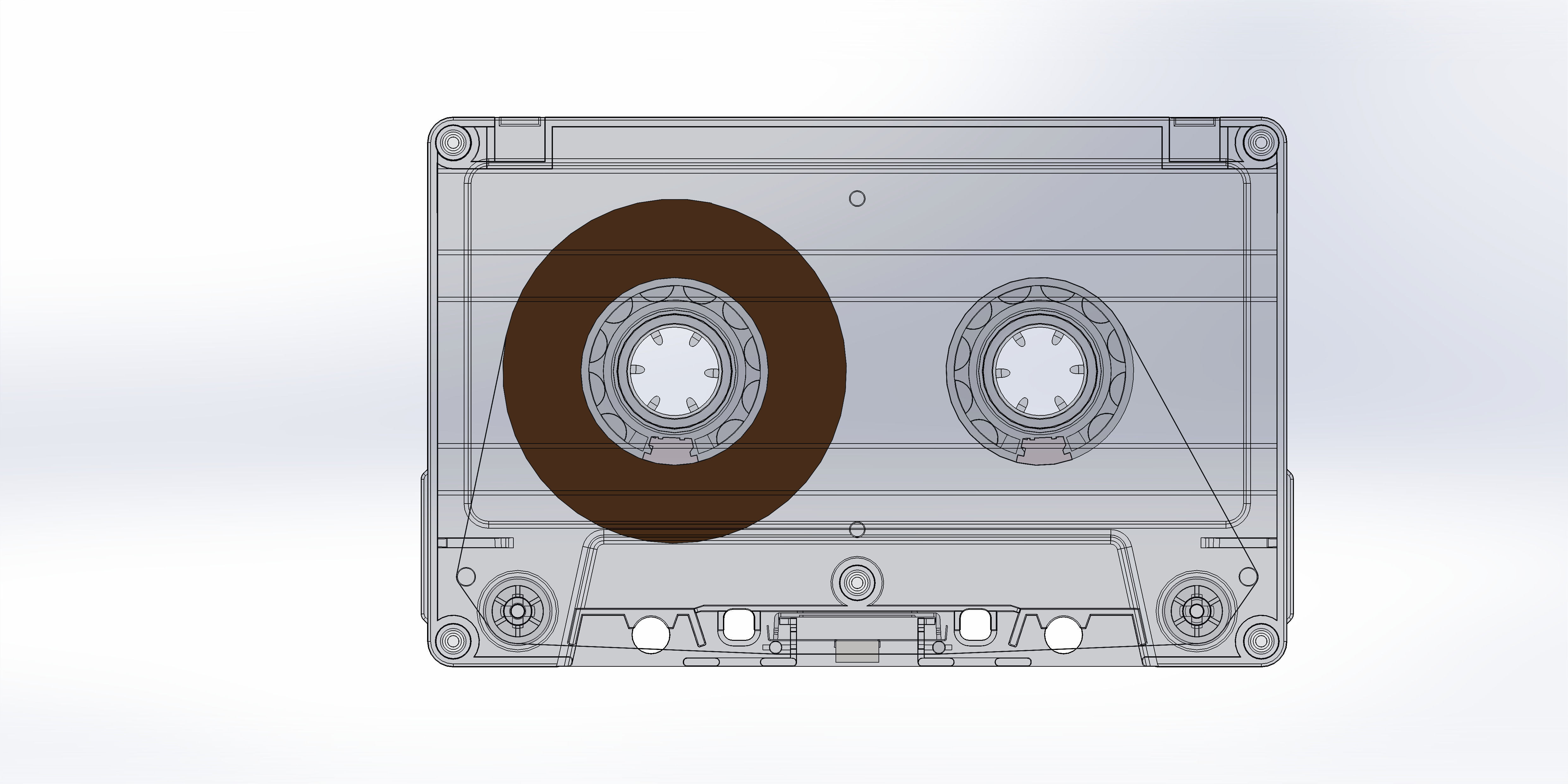 audio Cassettes 3D model_4