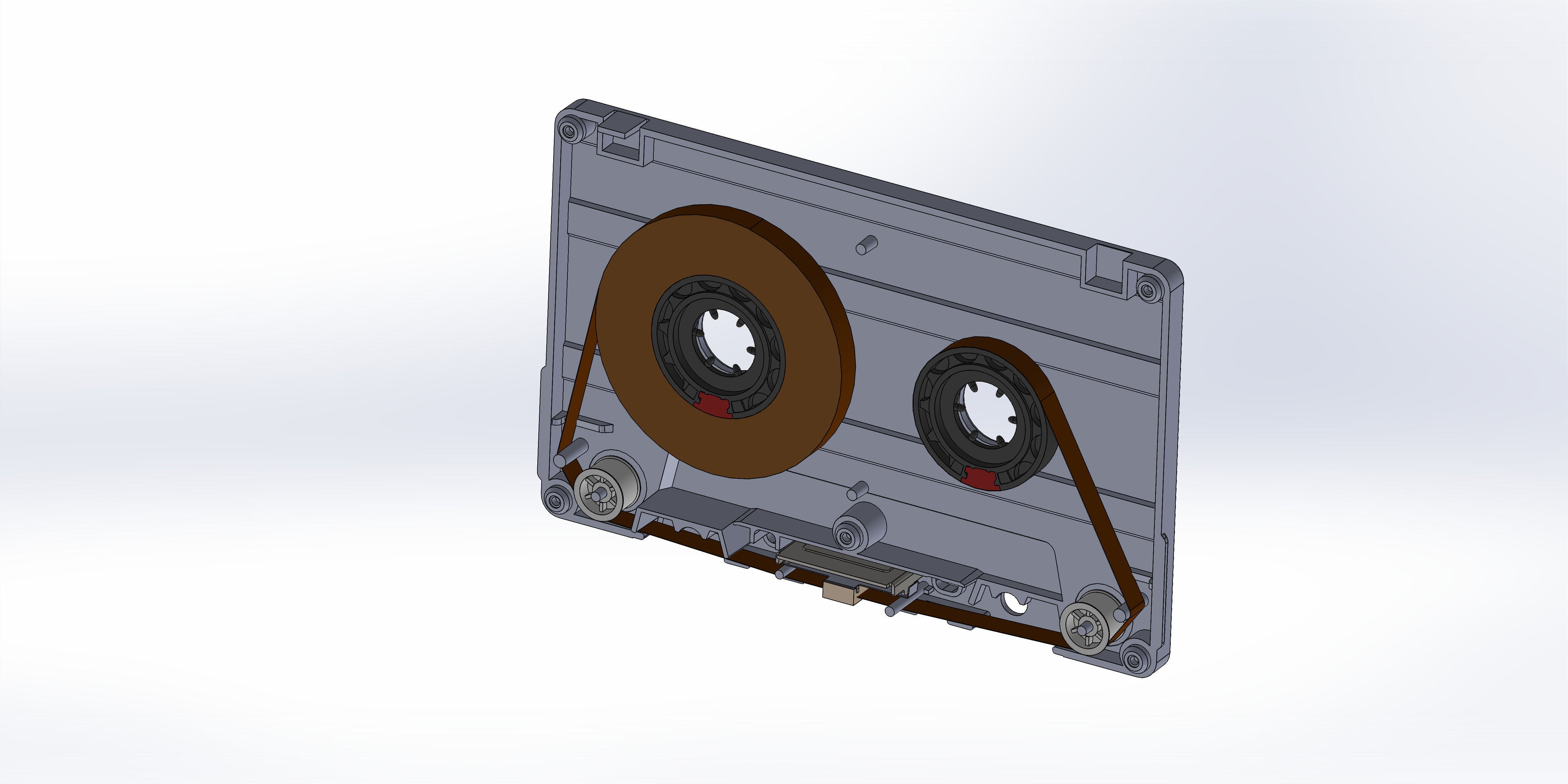 audio Cassettes 3D model_8