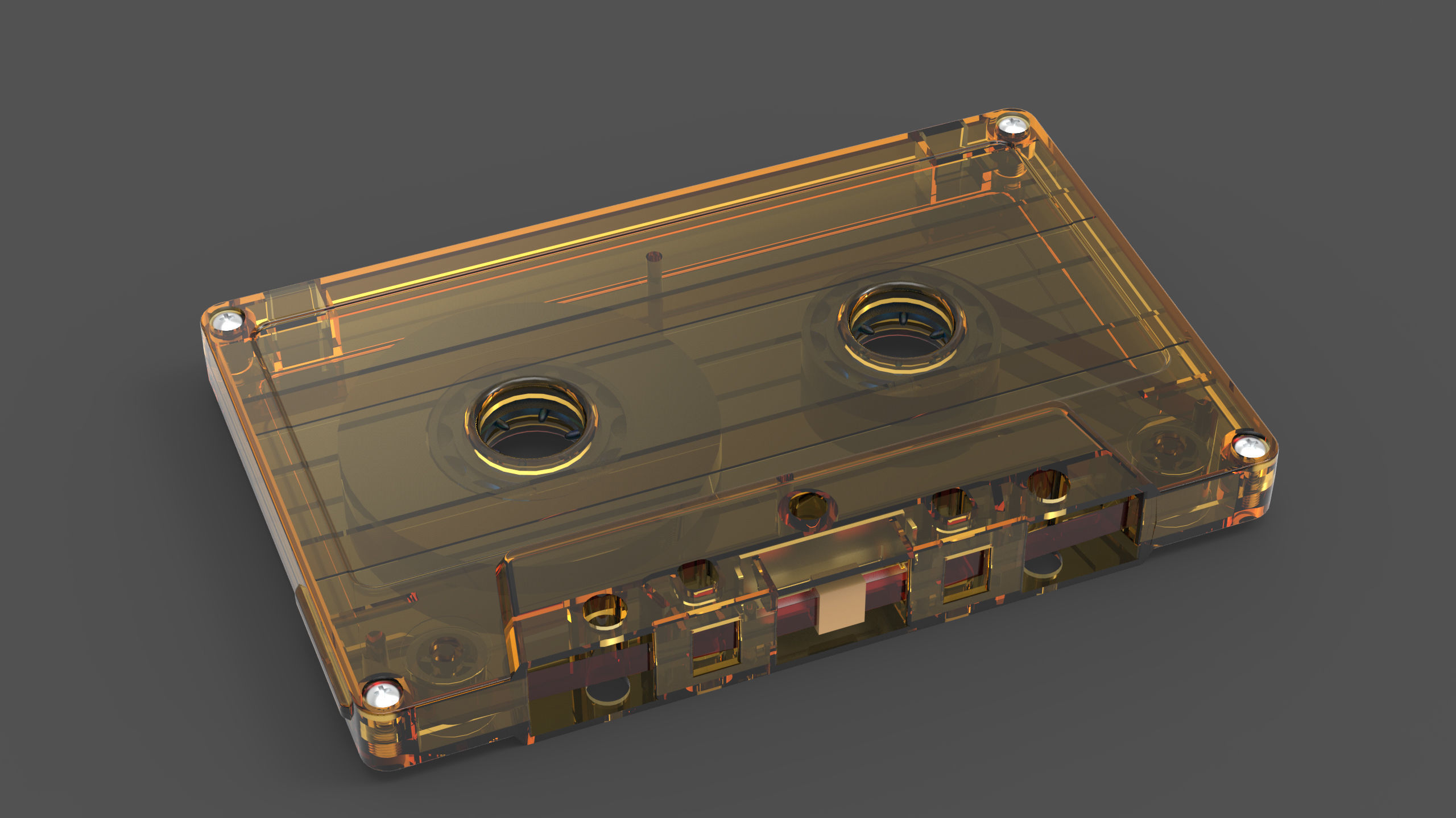 audio Cassettes 3D model_12
