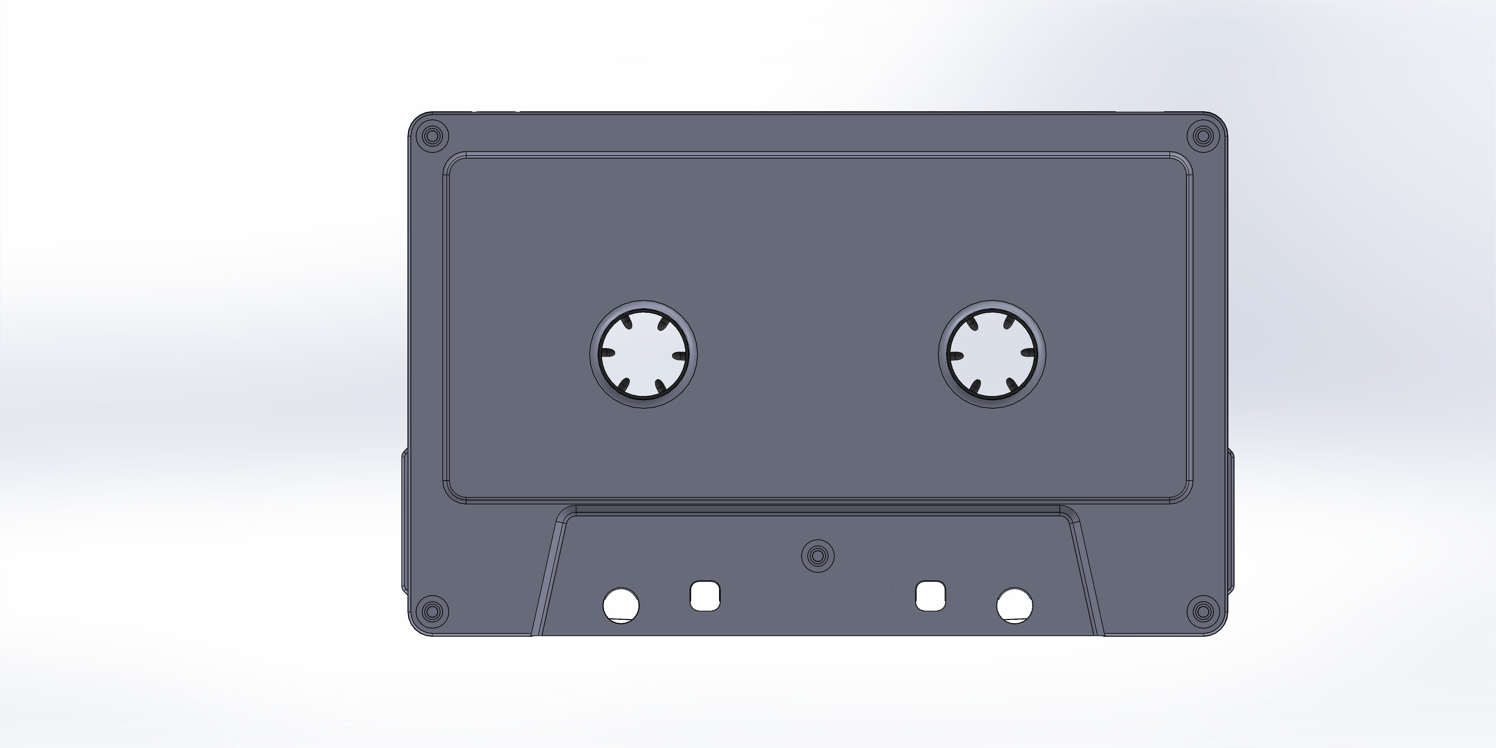 audio Cassettes 3D model_6