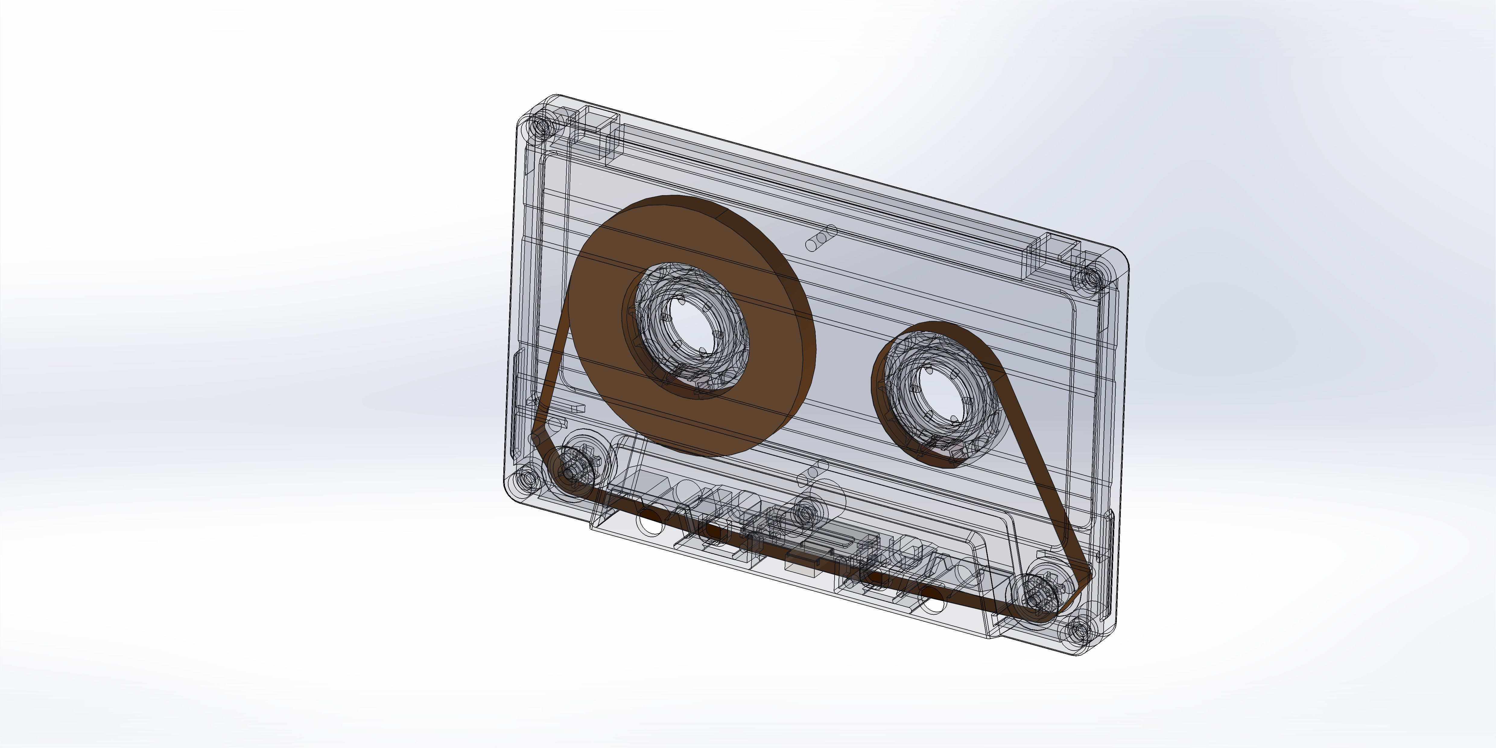 audio Cassettes 3D model_10