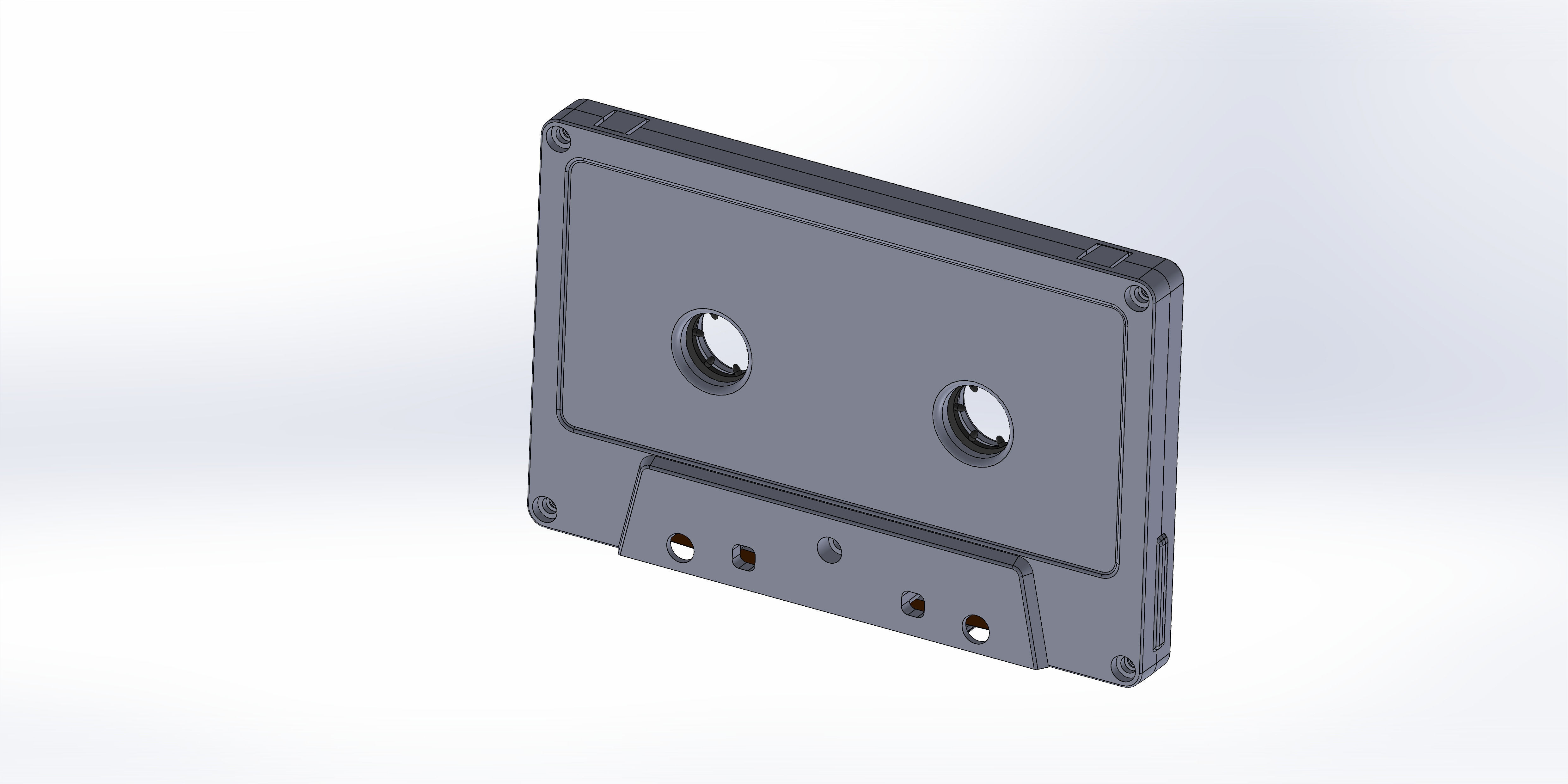 audio Cassettes 3D model_9