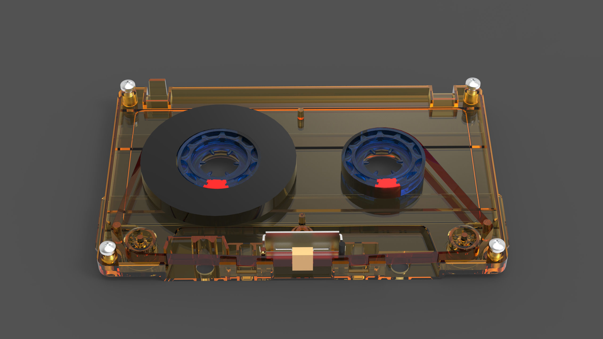 audio Cassettes 3D model_5