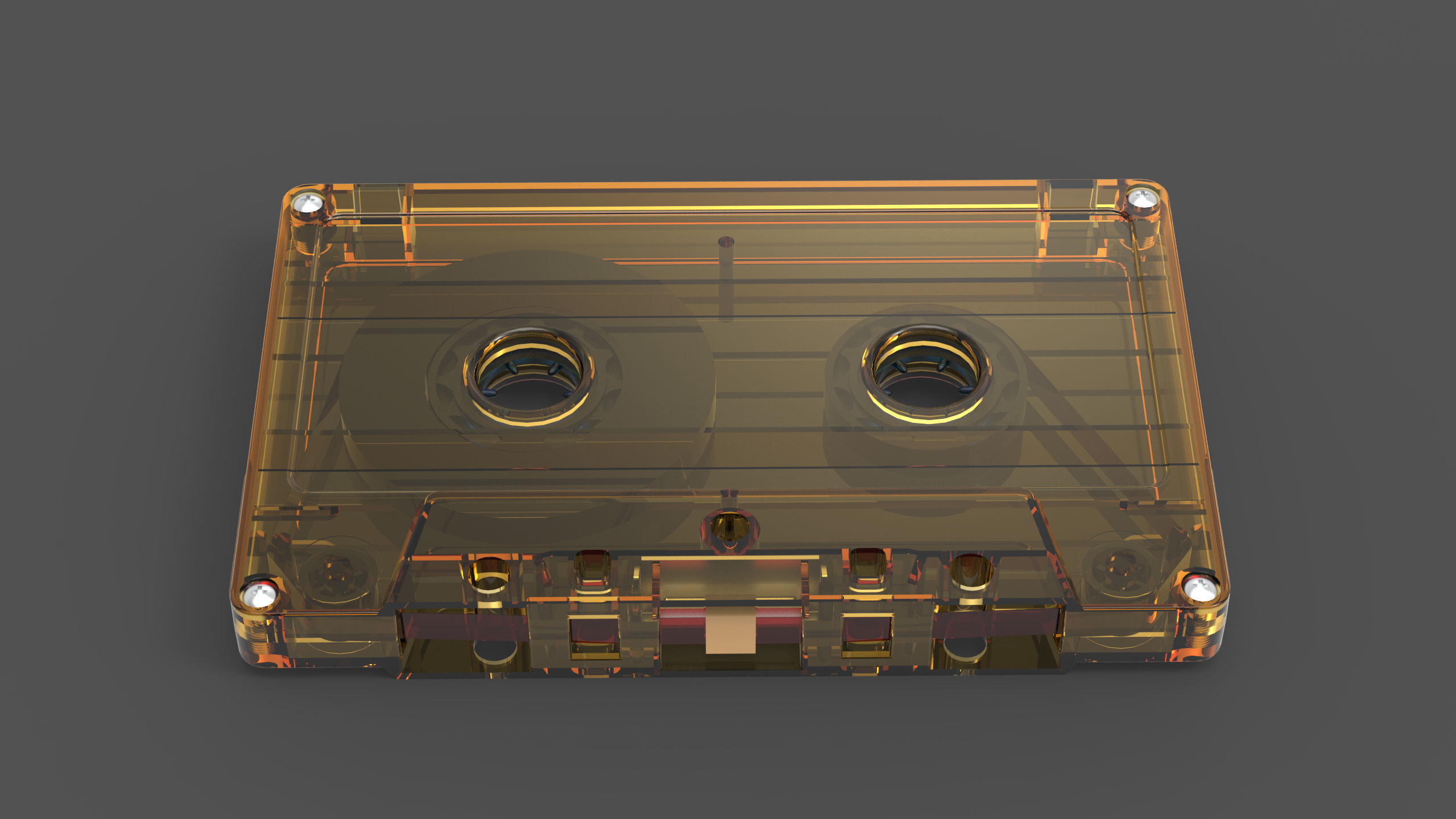 audio Cassettes 3D model_2