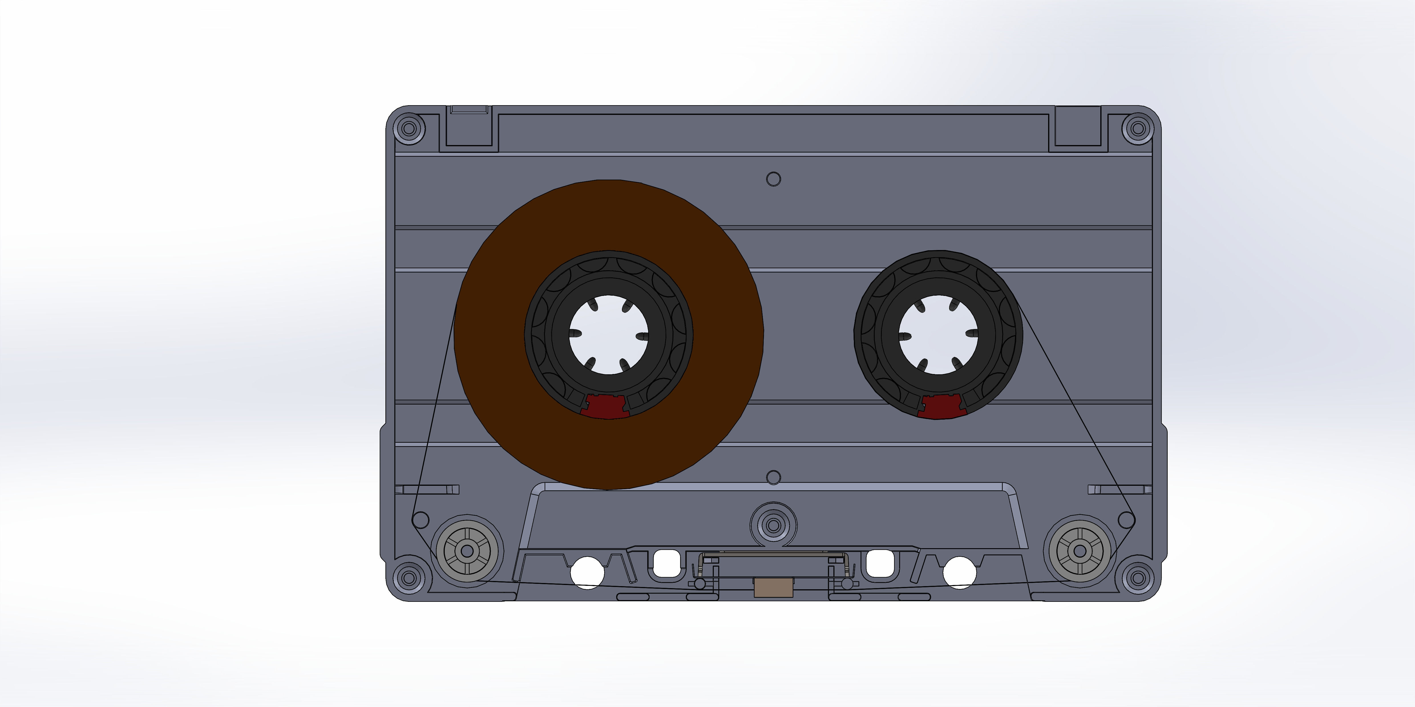 audio Cassettes 3D model_7