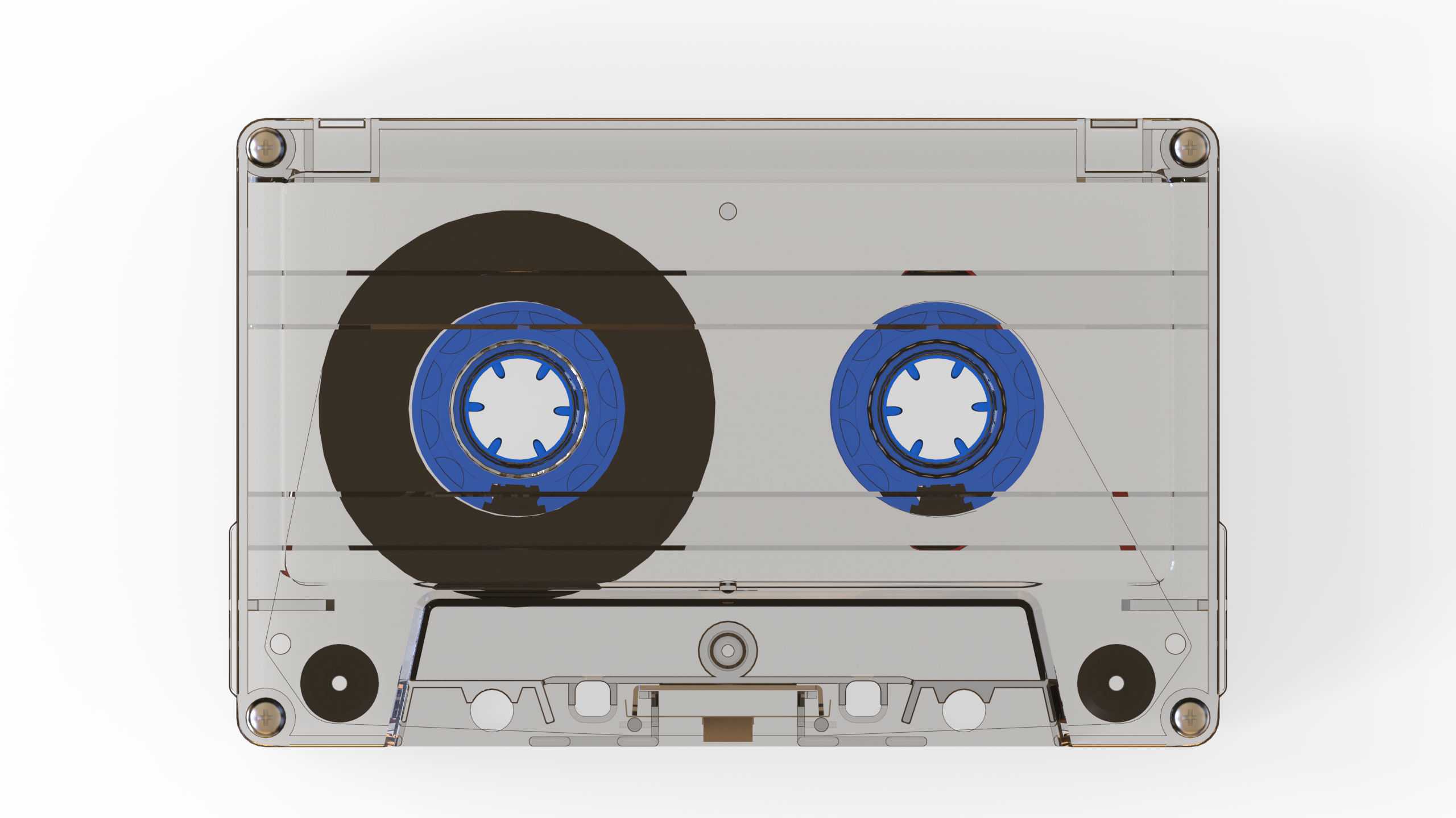 audio Cassettes 3D model_19