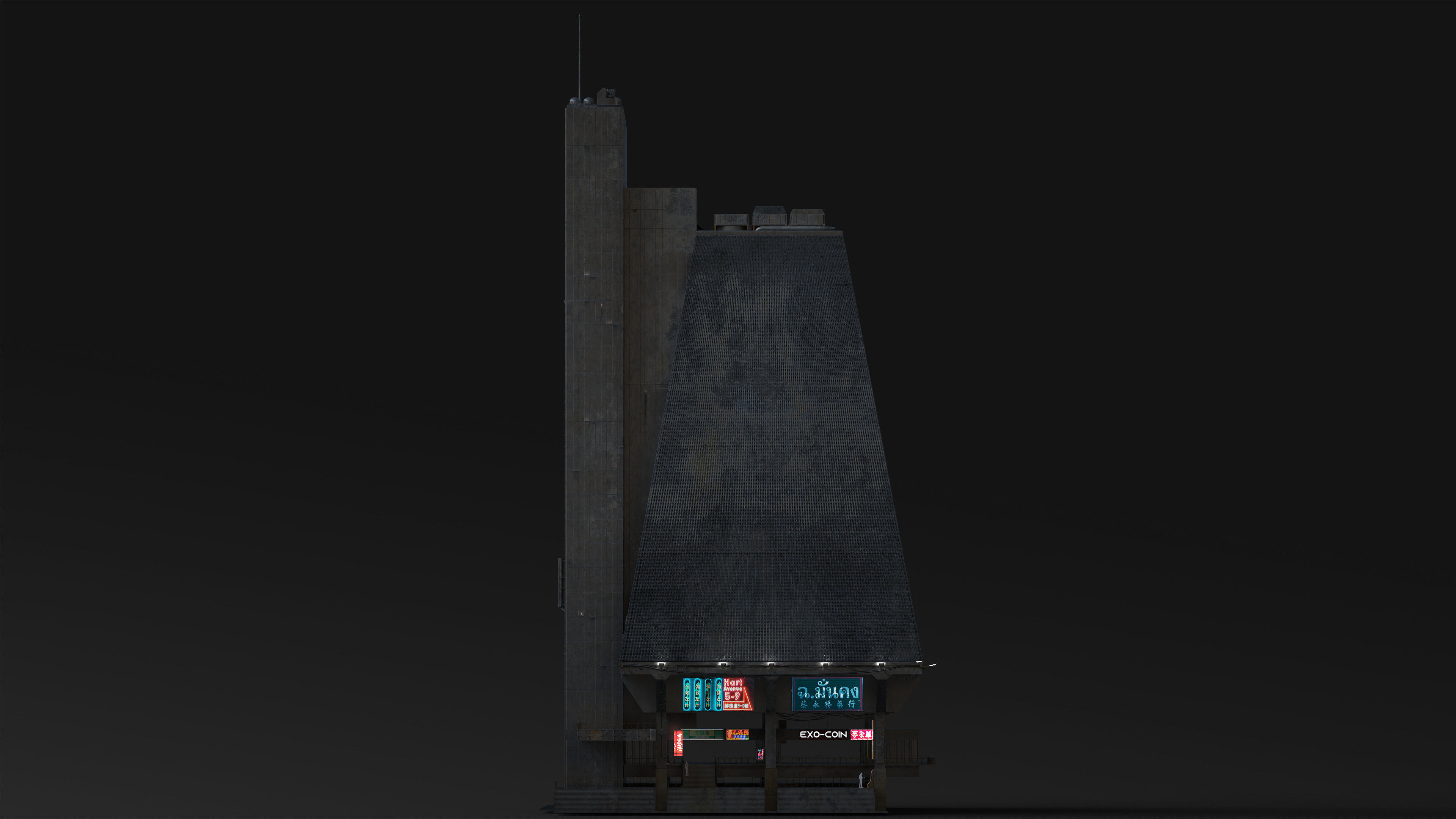 Brutalis Scifi Building 08 3D model_5