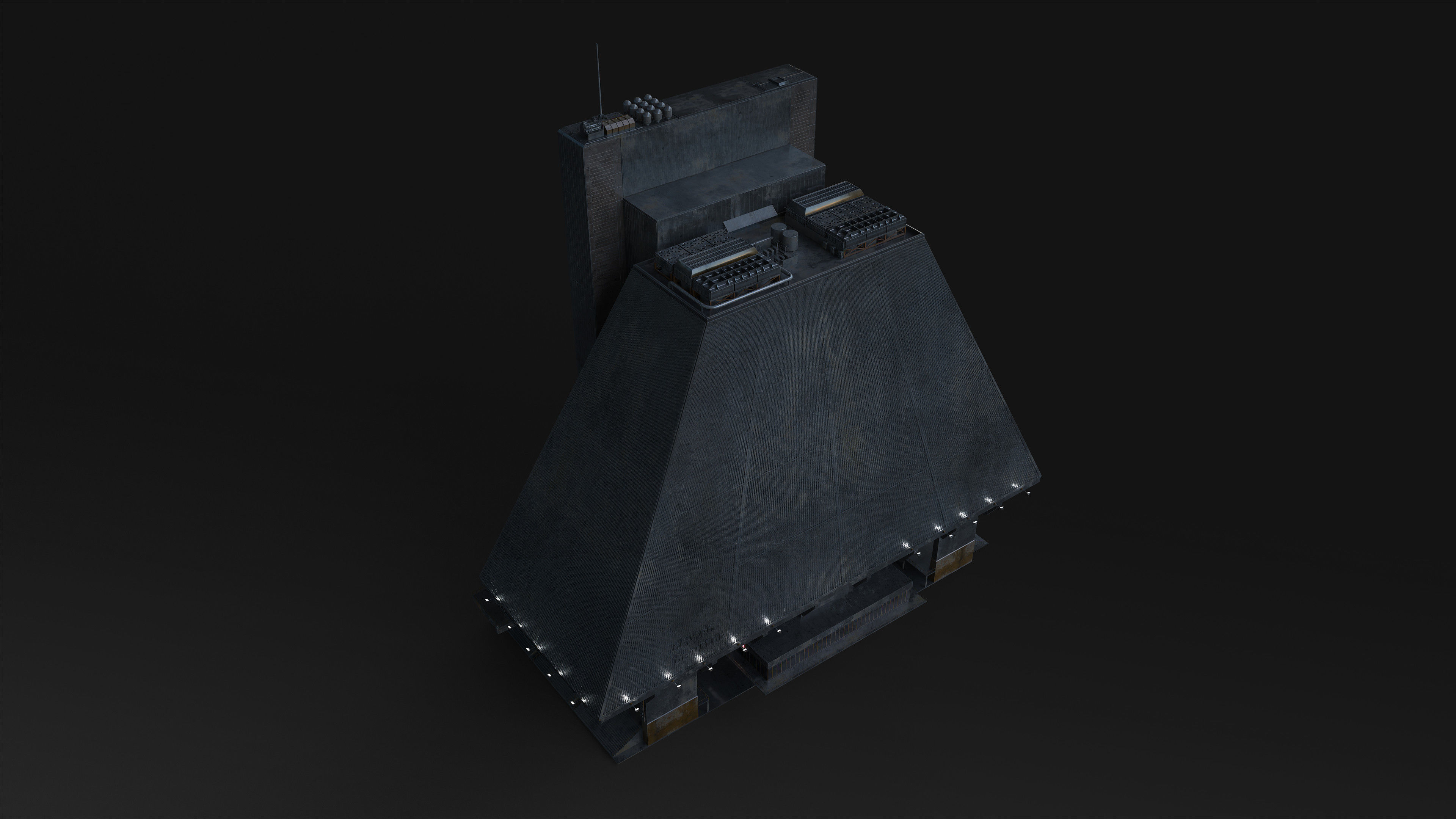 Brutalis Scifi Building 08 3D model_4