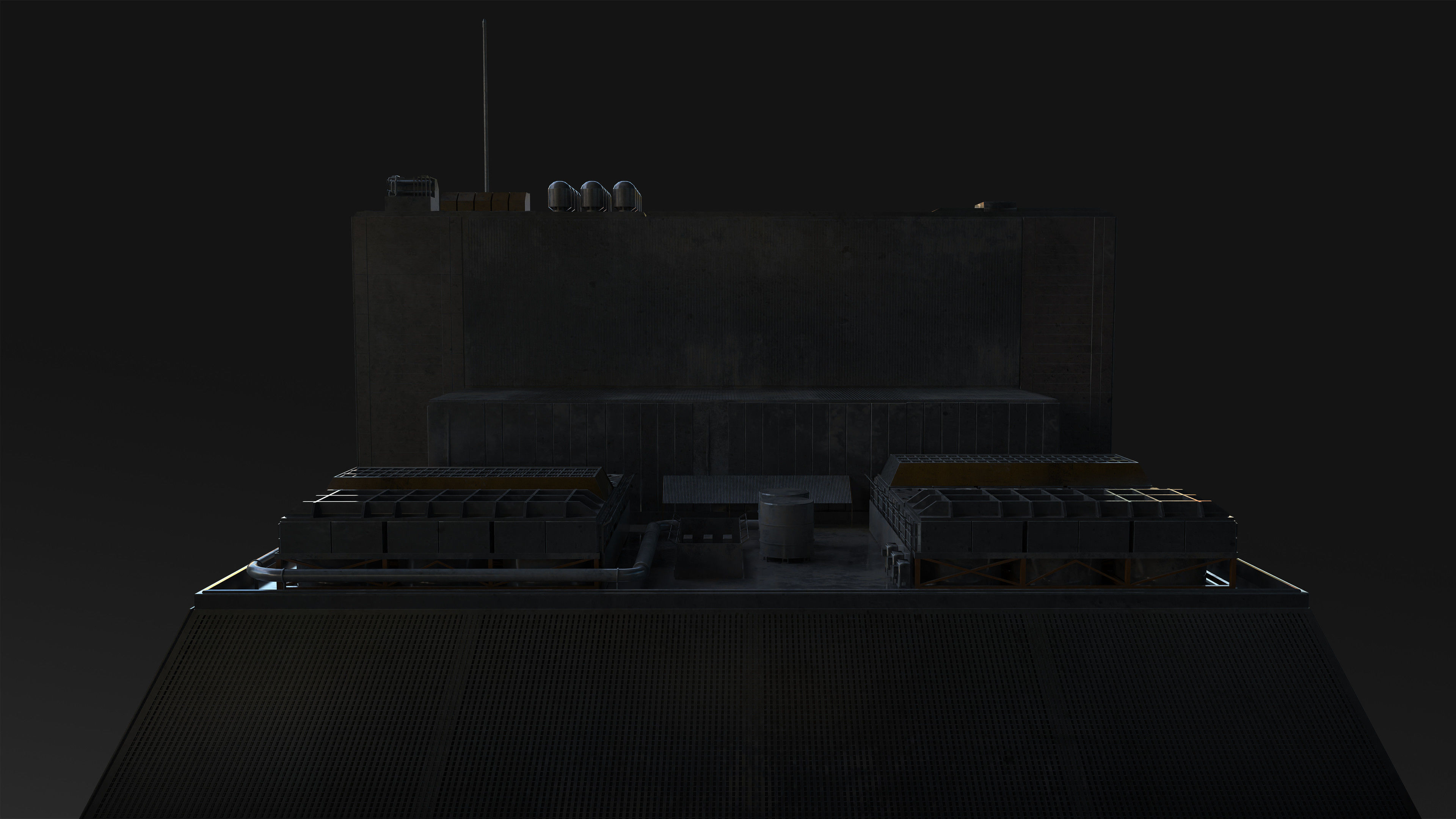 Brutalis Scifi Building 08 3D model_6