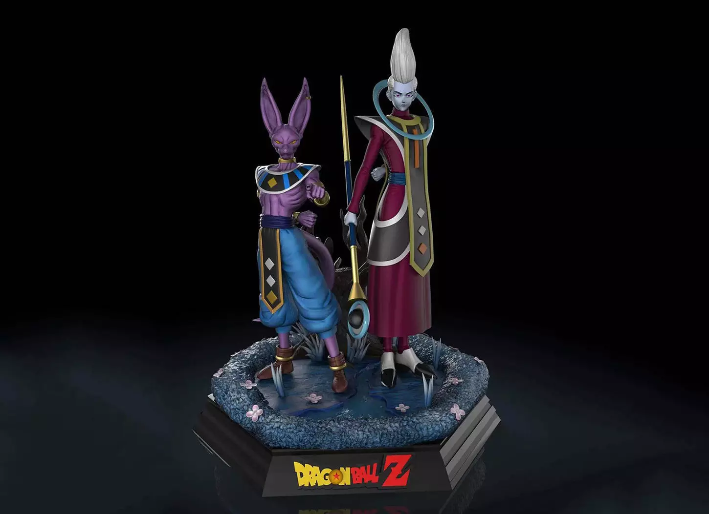 Beerus and Whis Dragon Ball 3D Model Ready to Print 3D print model