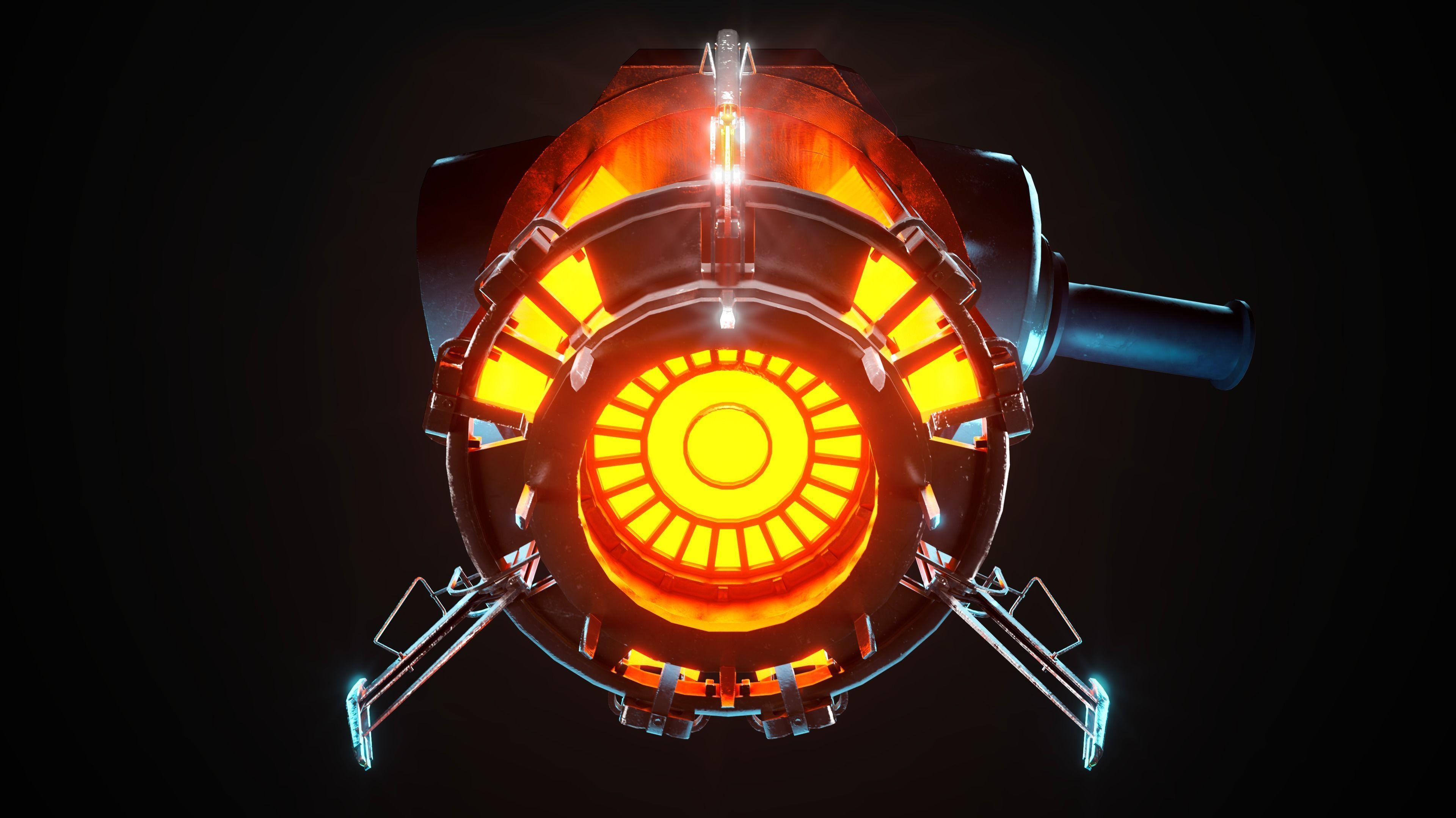 Gravity gun Free 3D model_4