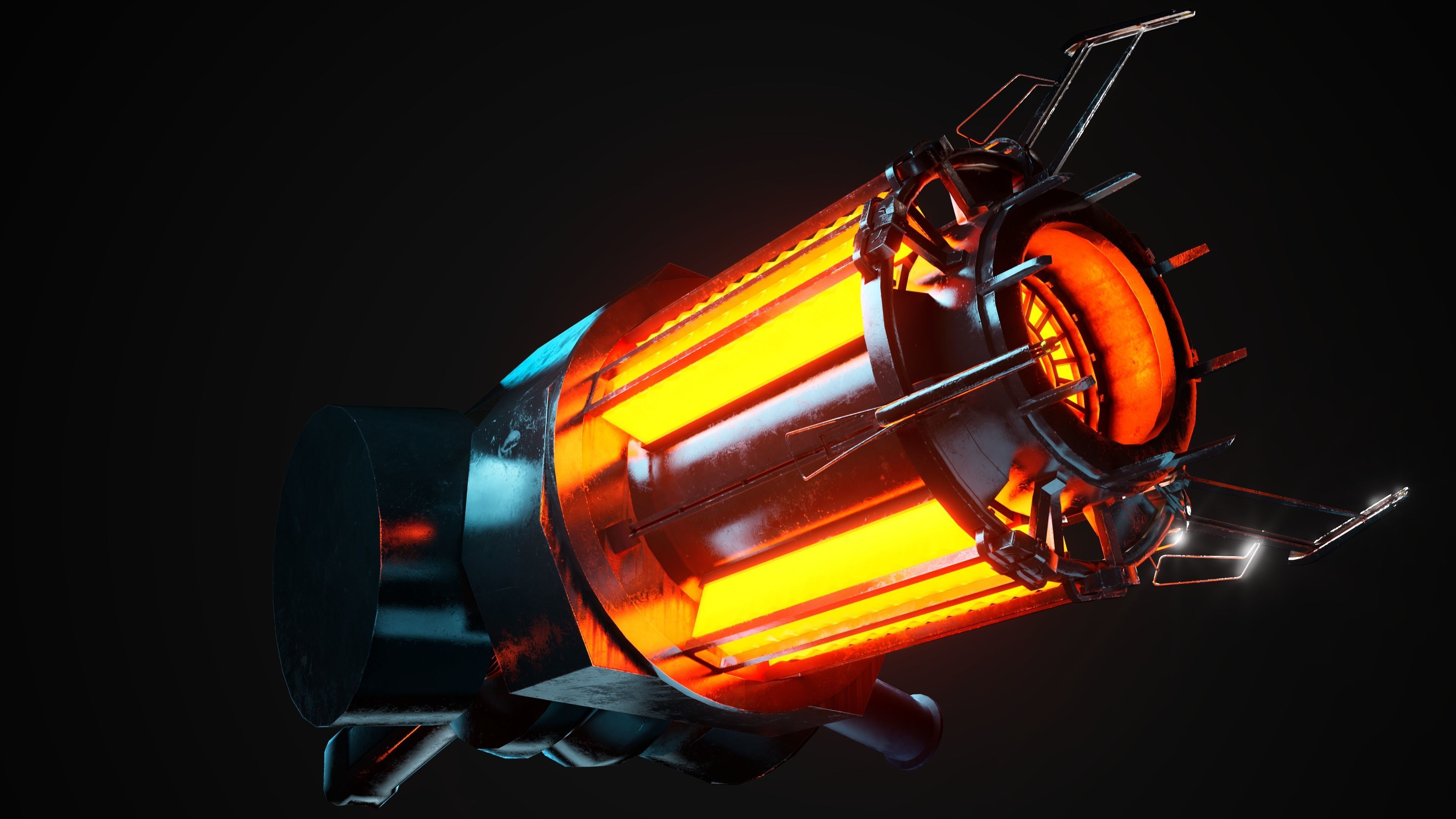 Gravity gun Free 3D model_1