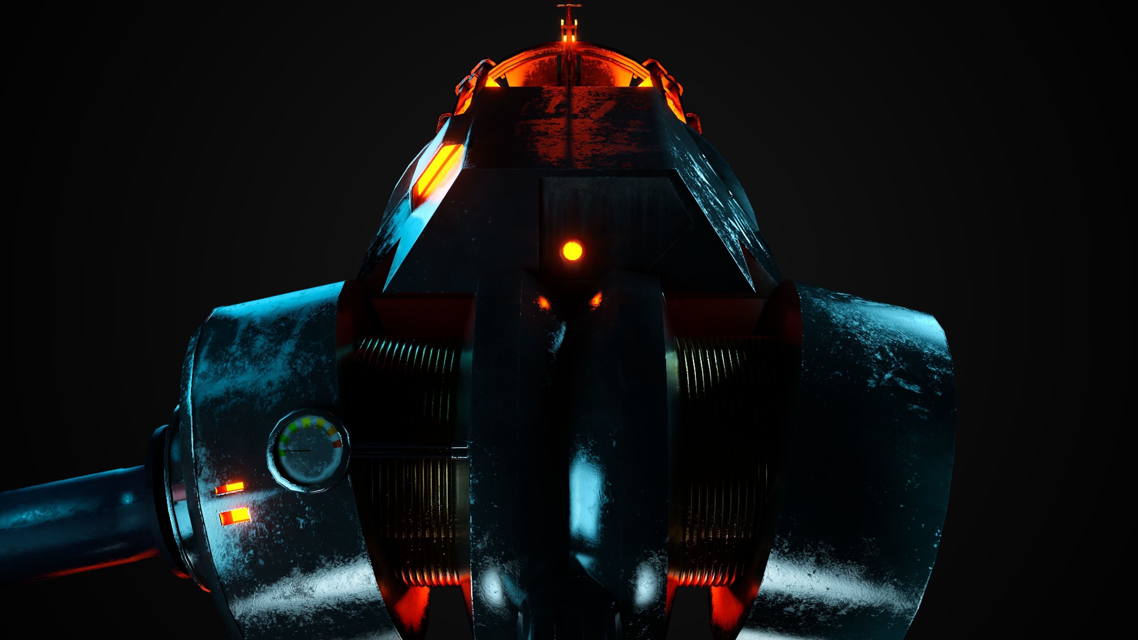 Gravity gun Free 3D model_3