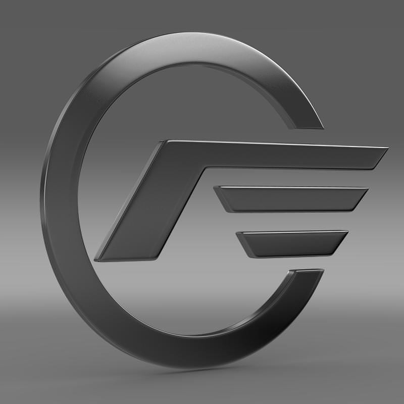 Astra logo 3D model_1