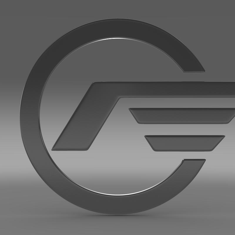 Astra logo 3D model_2