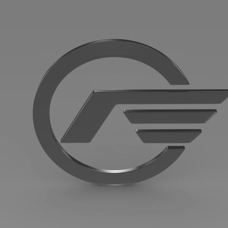 Astra logo 3D model_4