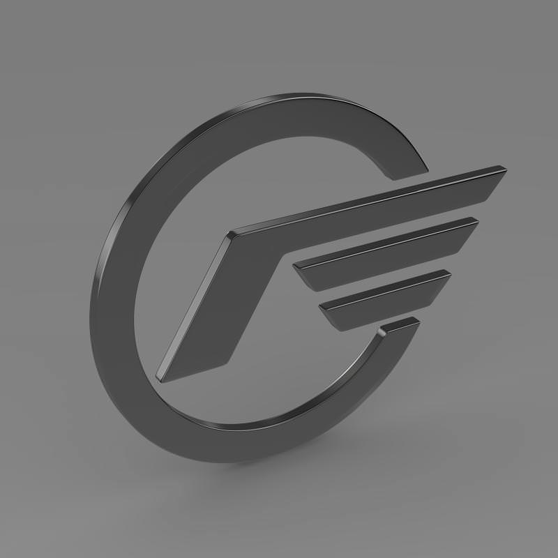 Astra logo 3D model_5