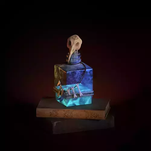 Magic Potion Lowpoly 3D Game-Ready Model