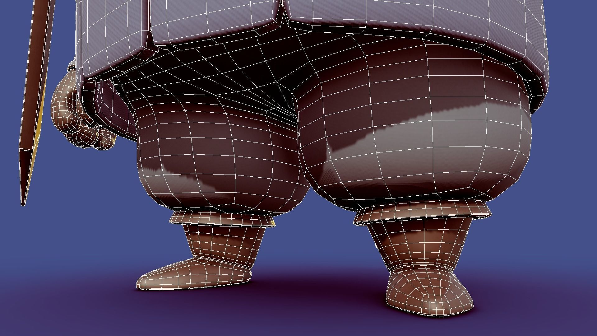 Baby Medieval Character 2 Low-poly 3D model_11