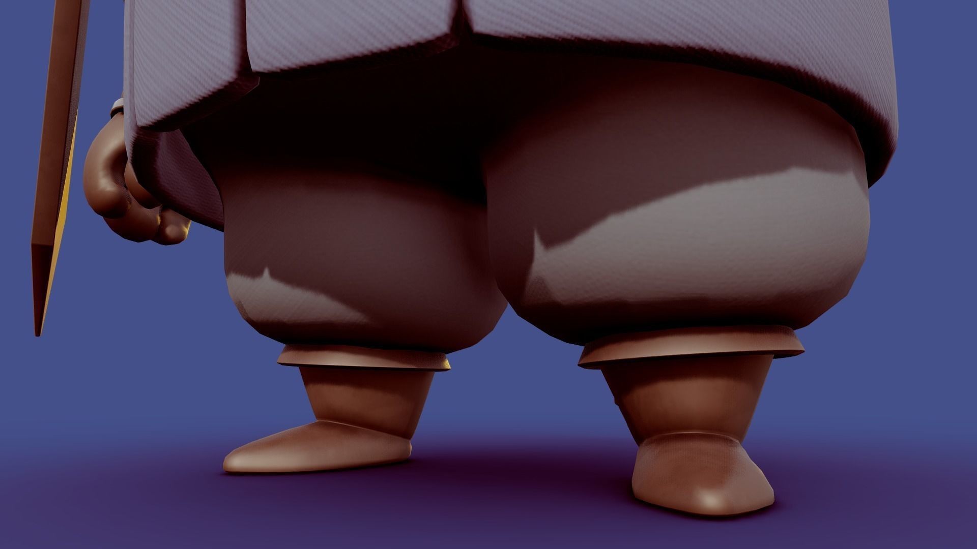 Baby Medieval Character 2 Low-poly 3D model_10