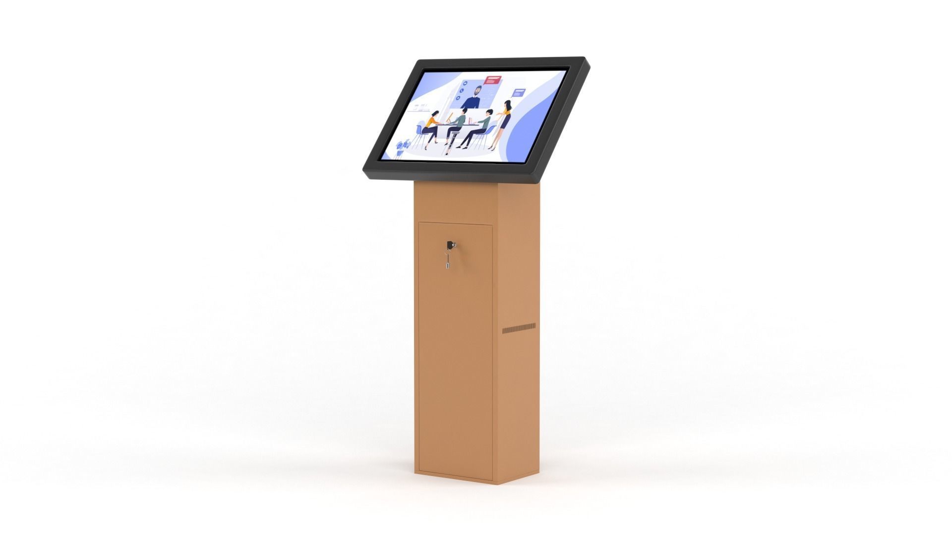 Electronic Kiosk 3D model_2