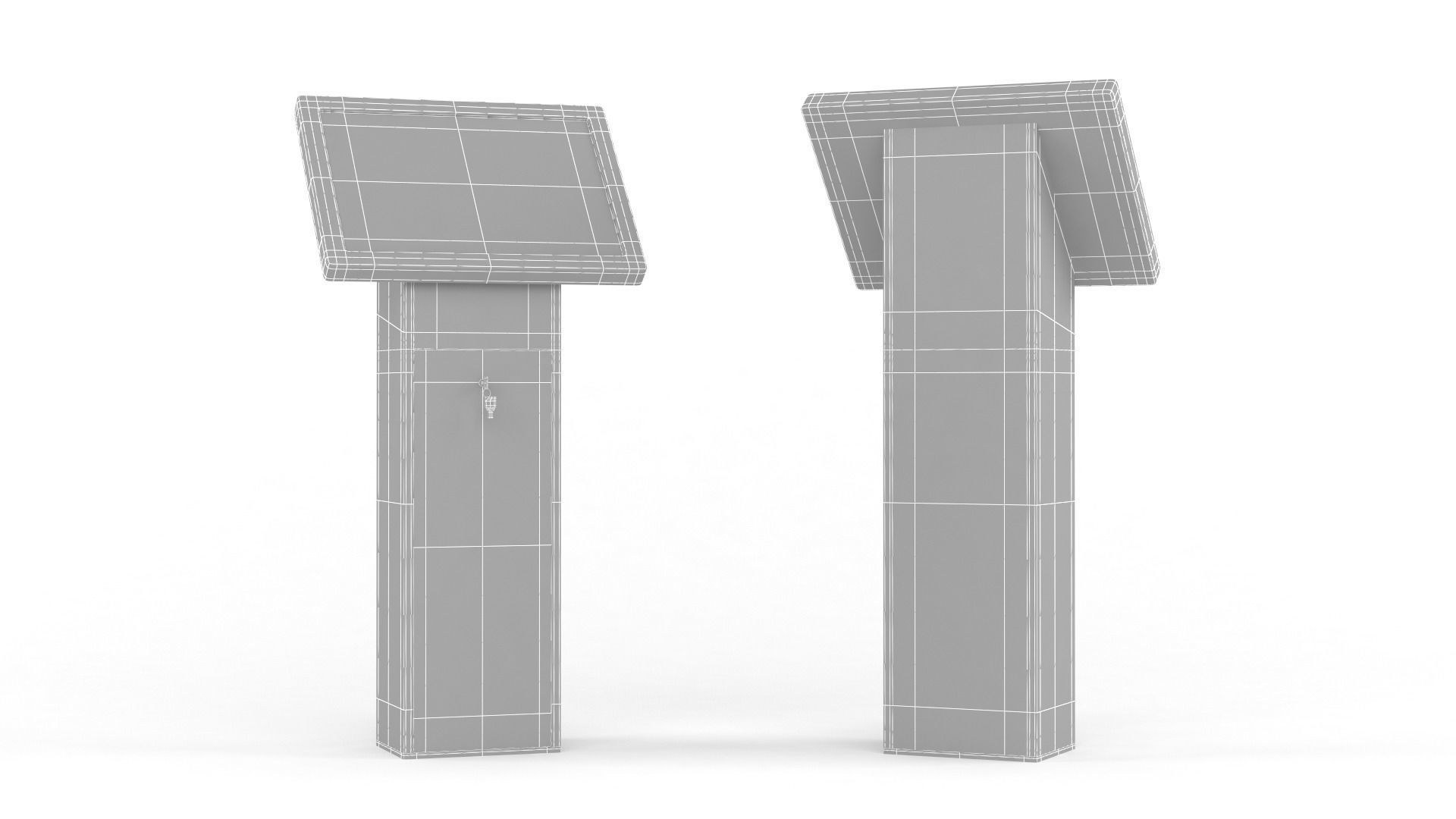 Electronic Kiosk 3D model_6