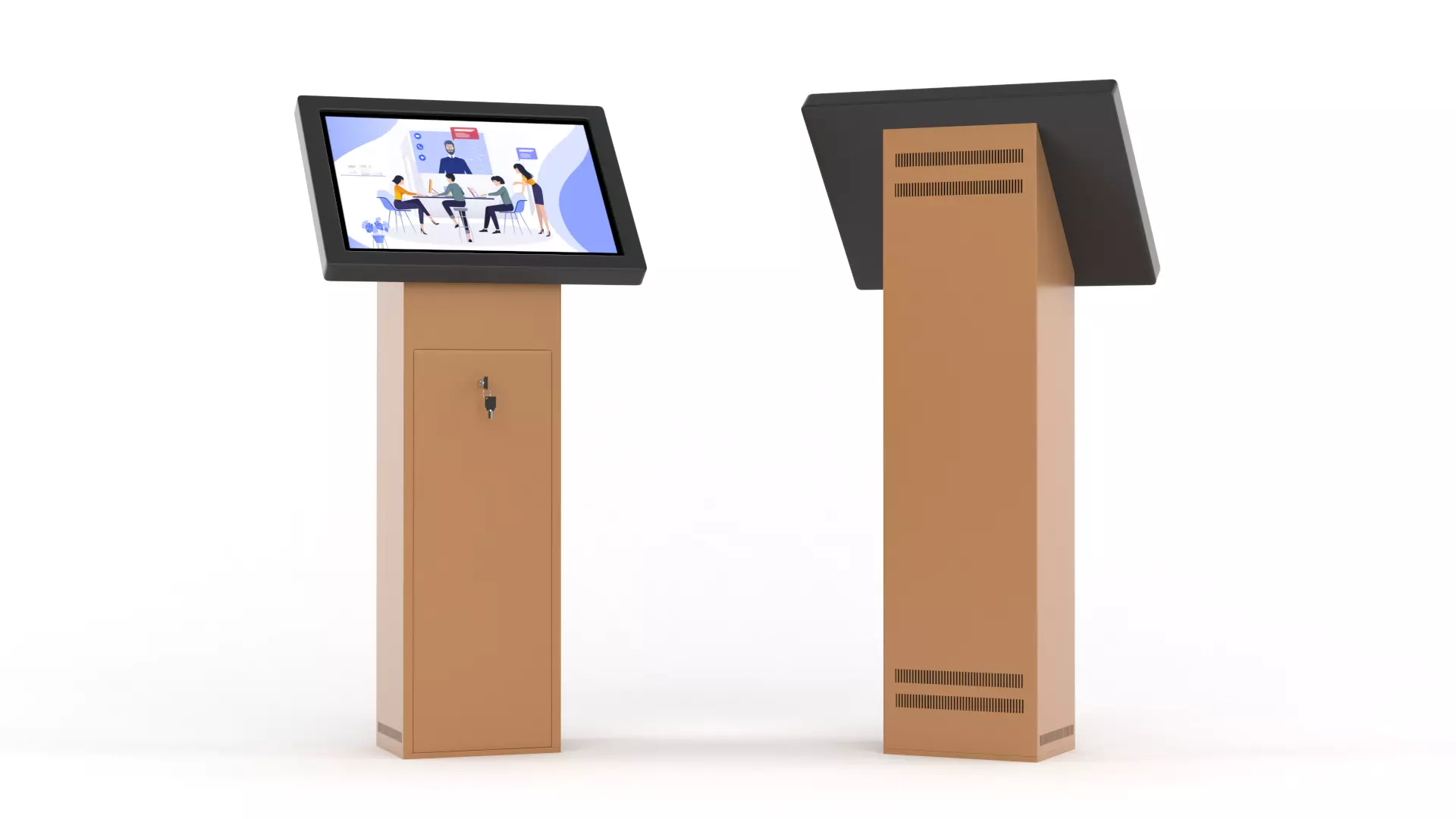 Electronic Kiosk 3D model_0