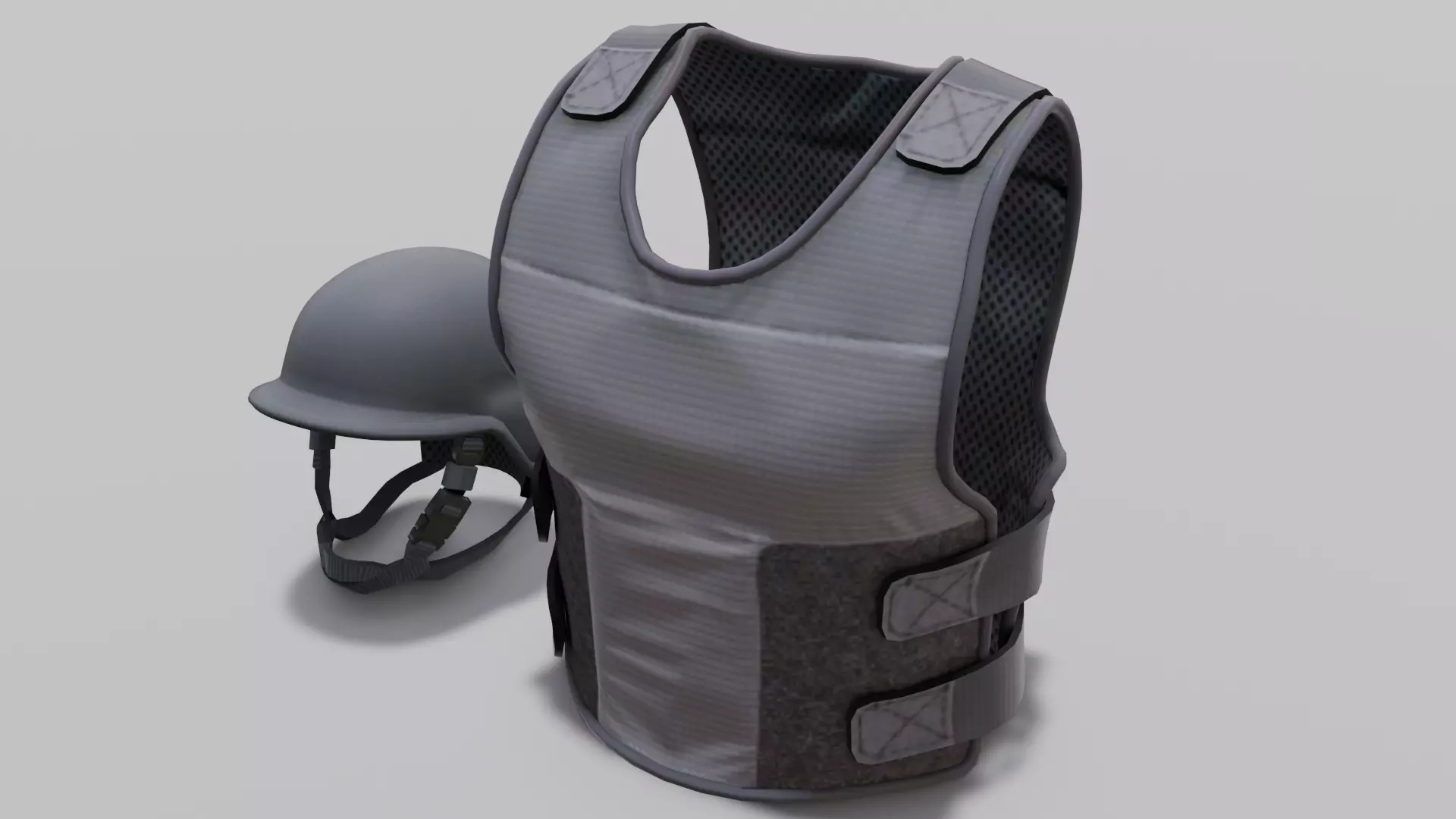  Armor Suit with Helmet 3D Model Low-poly 3D model_0