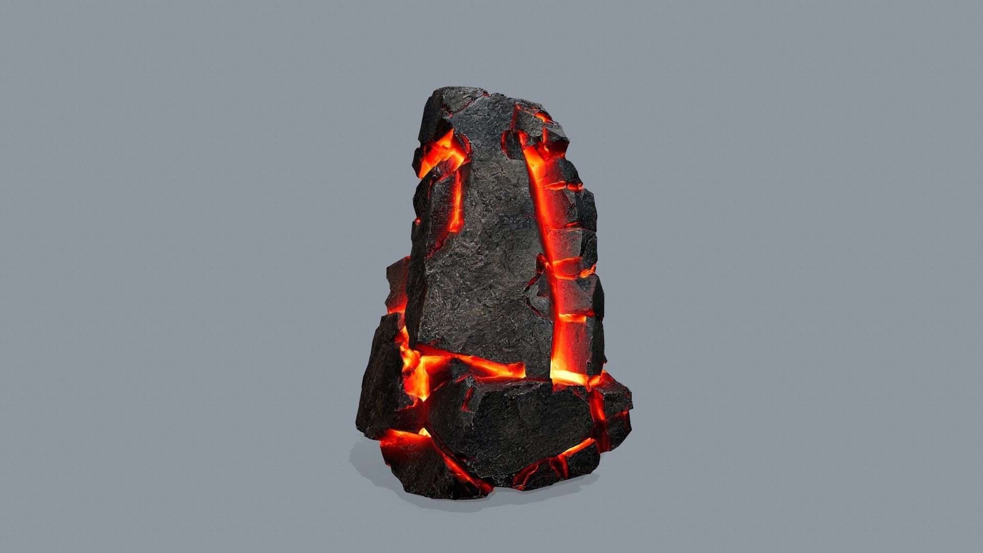lava rocks Low-poly 3D model_11