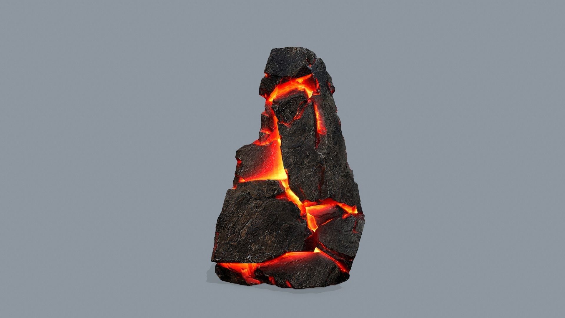 lava rocks Low-poly 3D model_12