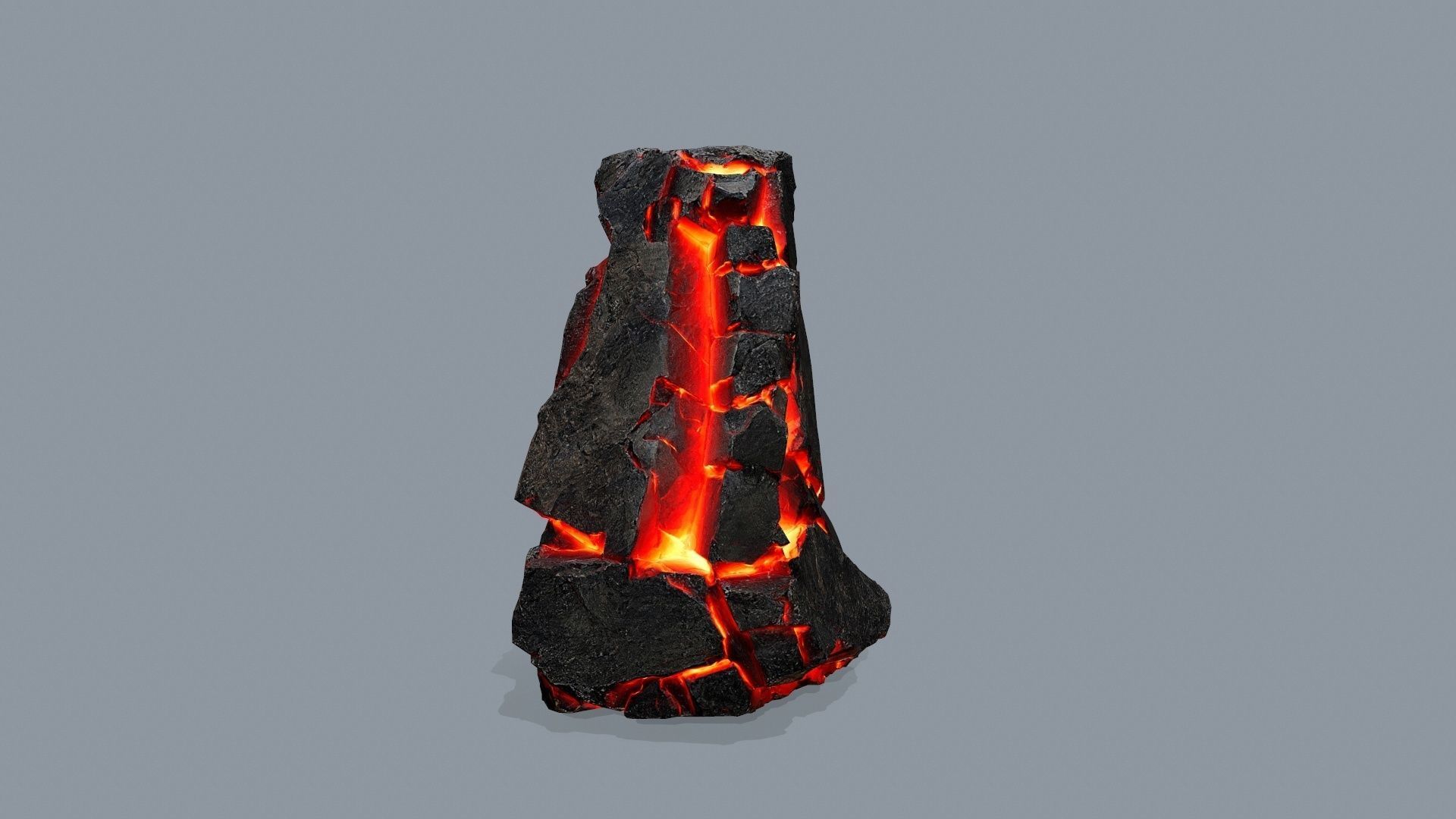 lava rocks Low-poly 3D model_10