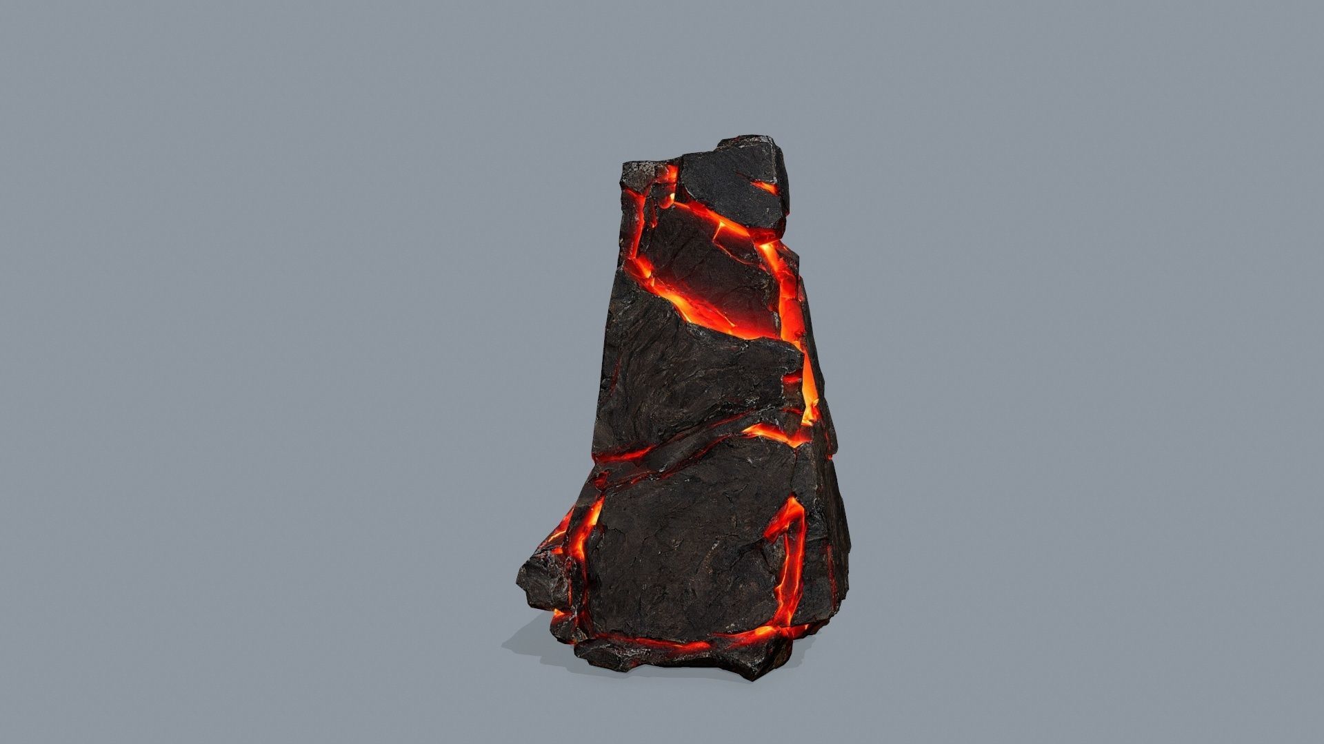 lava rocks Low-poly 3D model_6