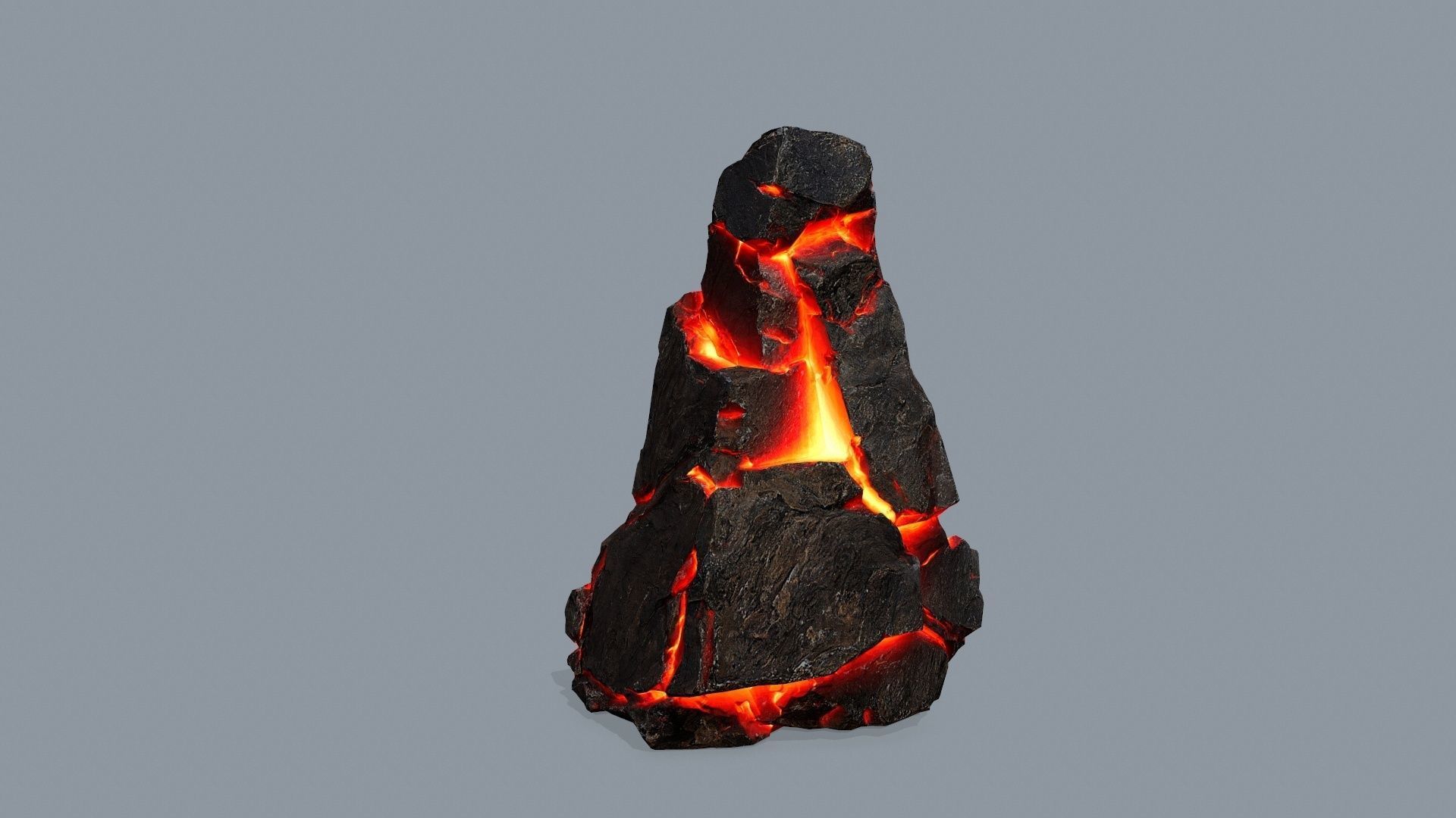 lava rocks Low-poly 3D model_13