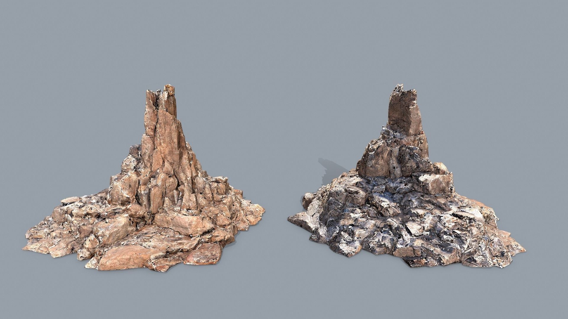 Arizona Desert Rocks Low-poly 3D model_3
