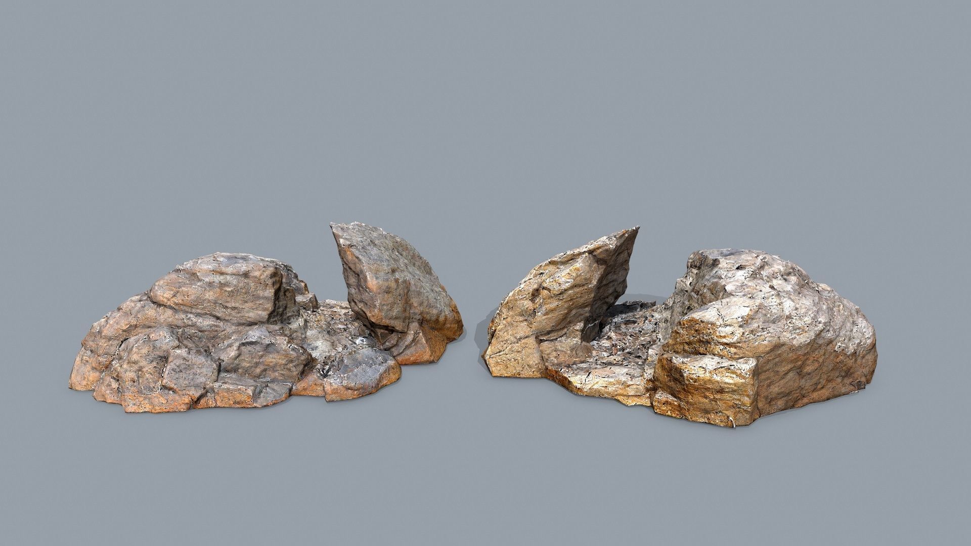 Arizona Desert Rocks Low-poly 3D model_7