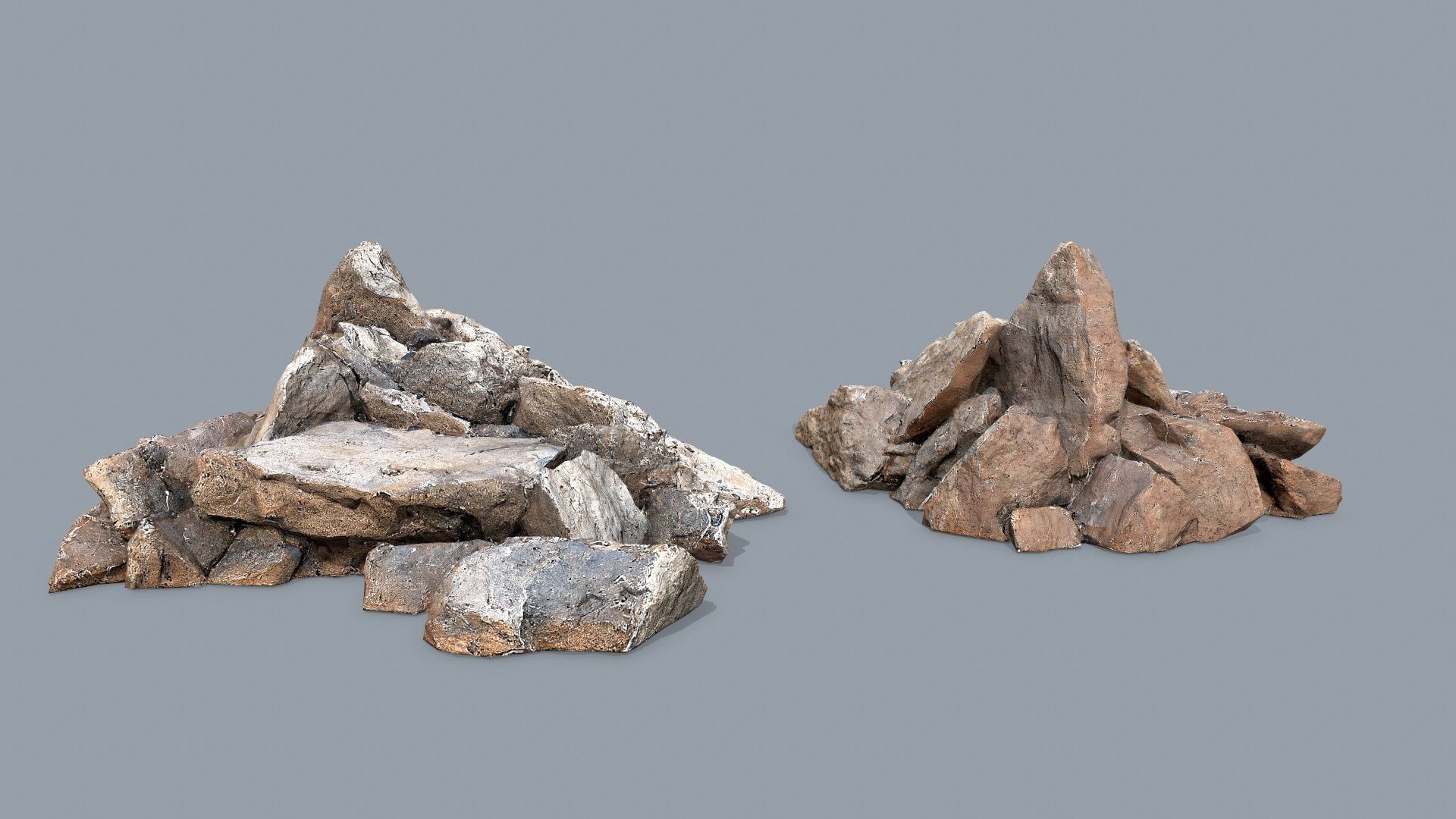 Arizona Desert Rocks Low-poly 3D model_8