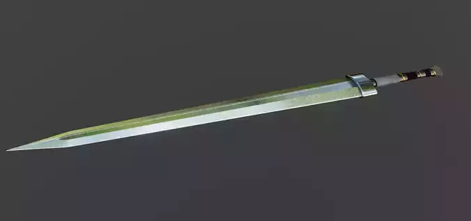 Handcrafted Realistic Greatsword Replica - 3D Model