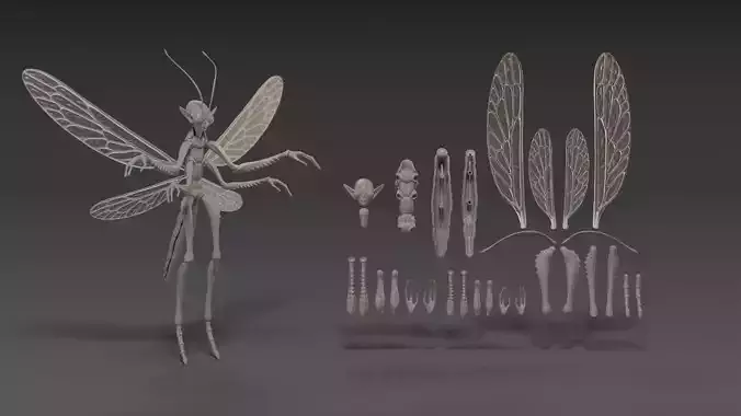 Insect Fairy Posable Figurine Kit