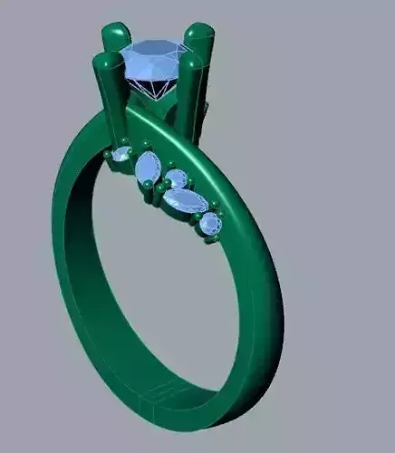 Exquisite Original Solitary 3D Design Ring