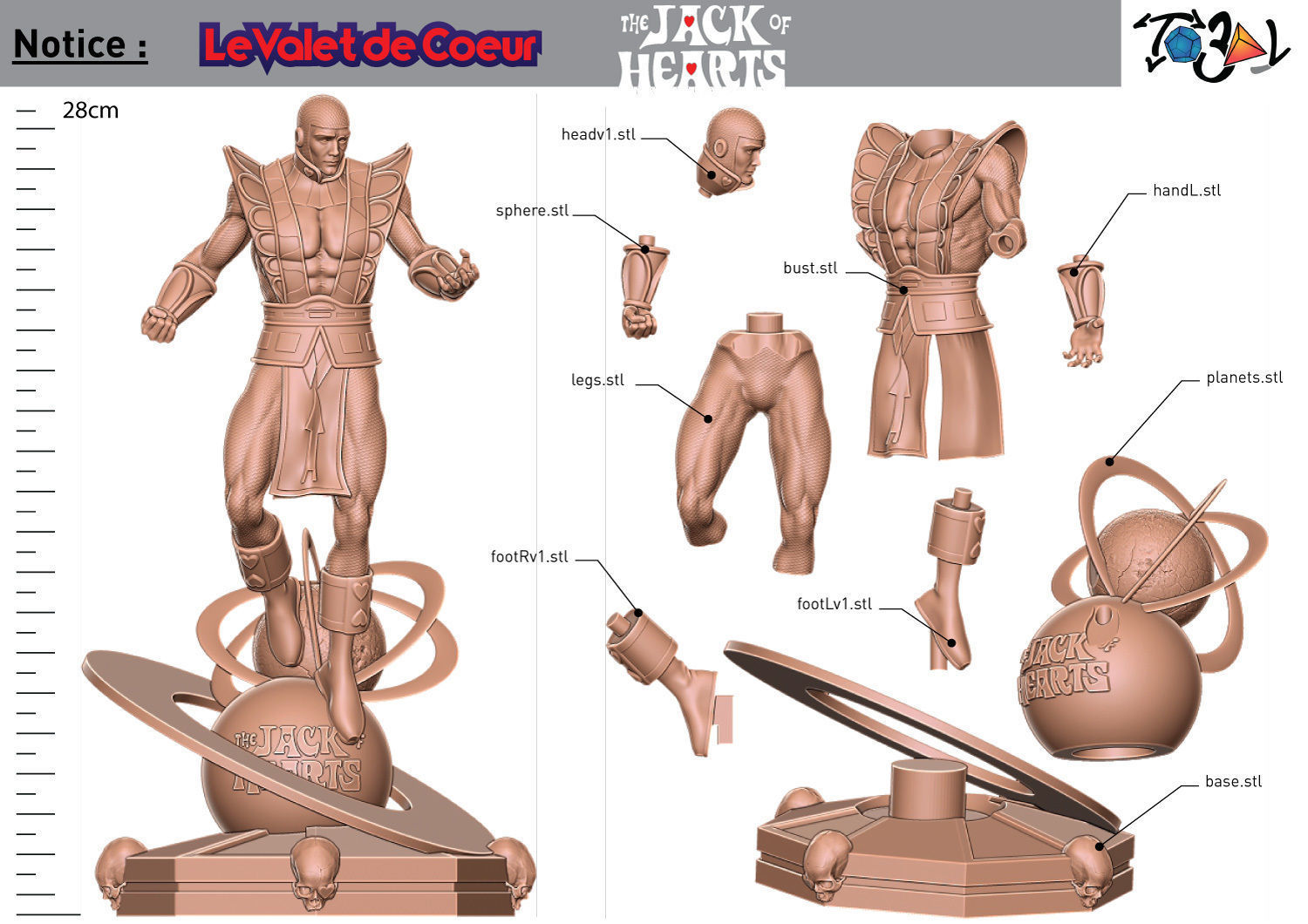 The Jack of Hearts 3D print model_3