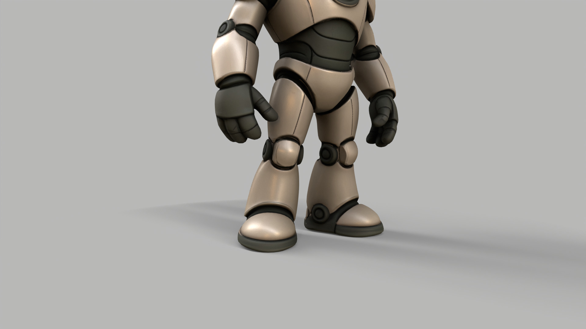 Stylized Cute Robot Low-poly 3D model_4