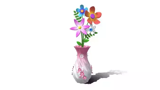 vase and flower 