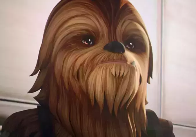 Gungi mask face shell with articulated jaw