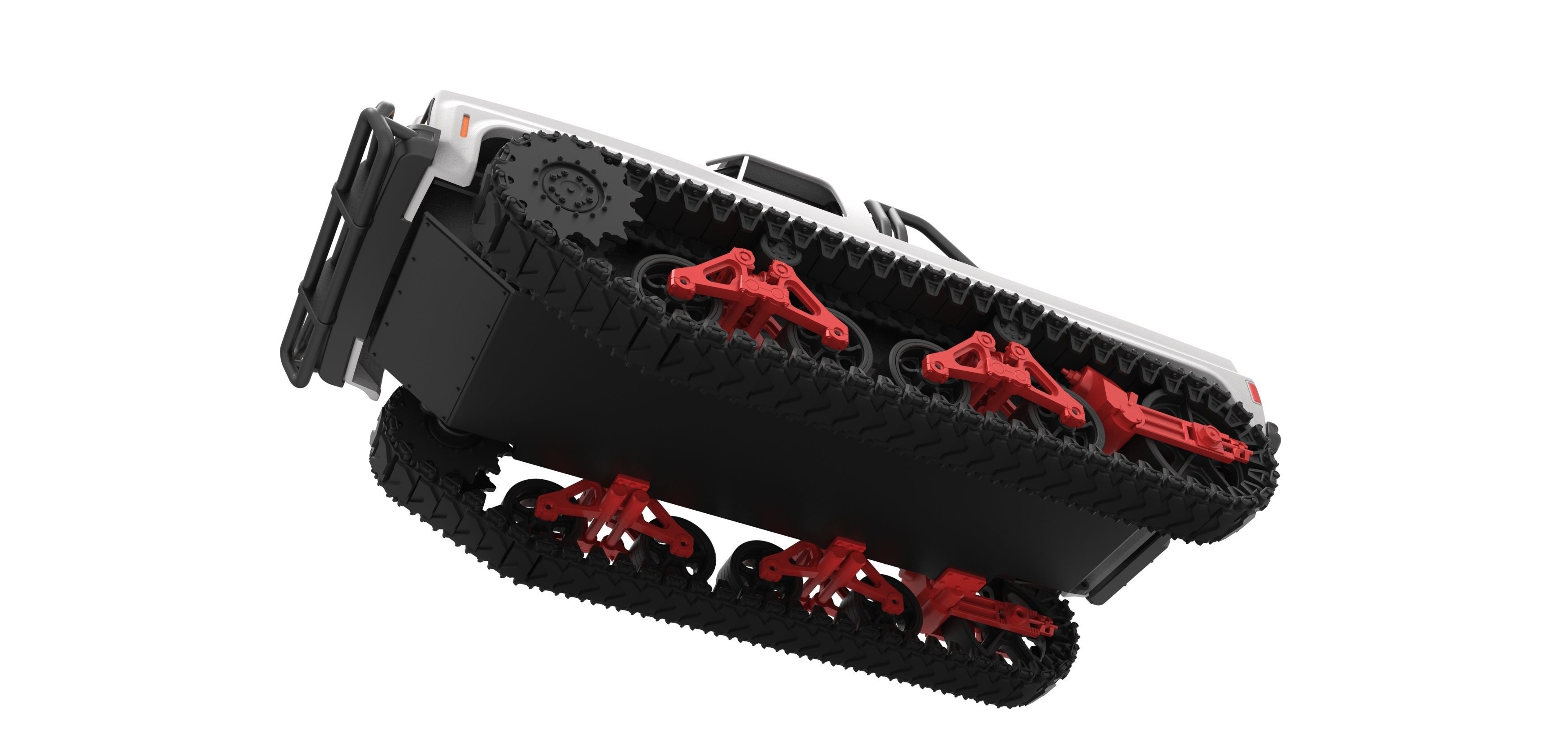 Vintage Monster tank Scale 1 to 25 3D print model_3