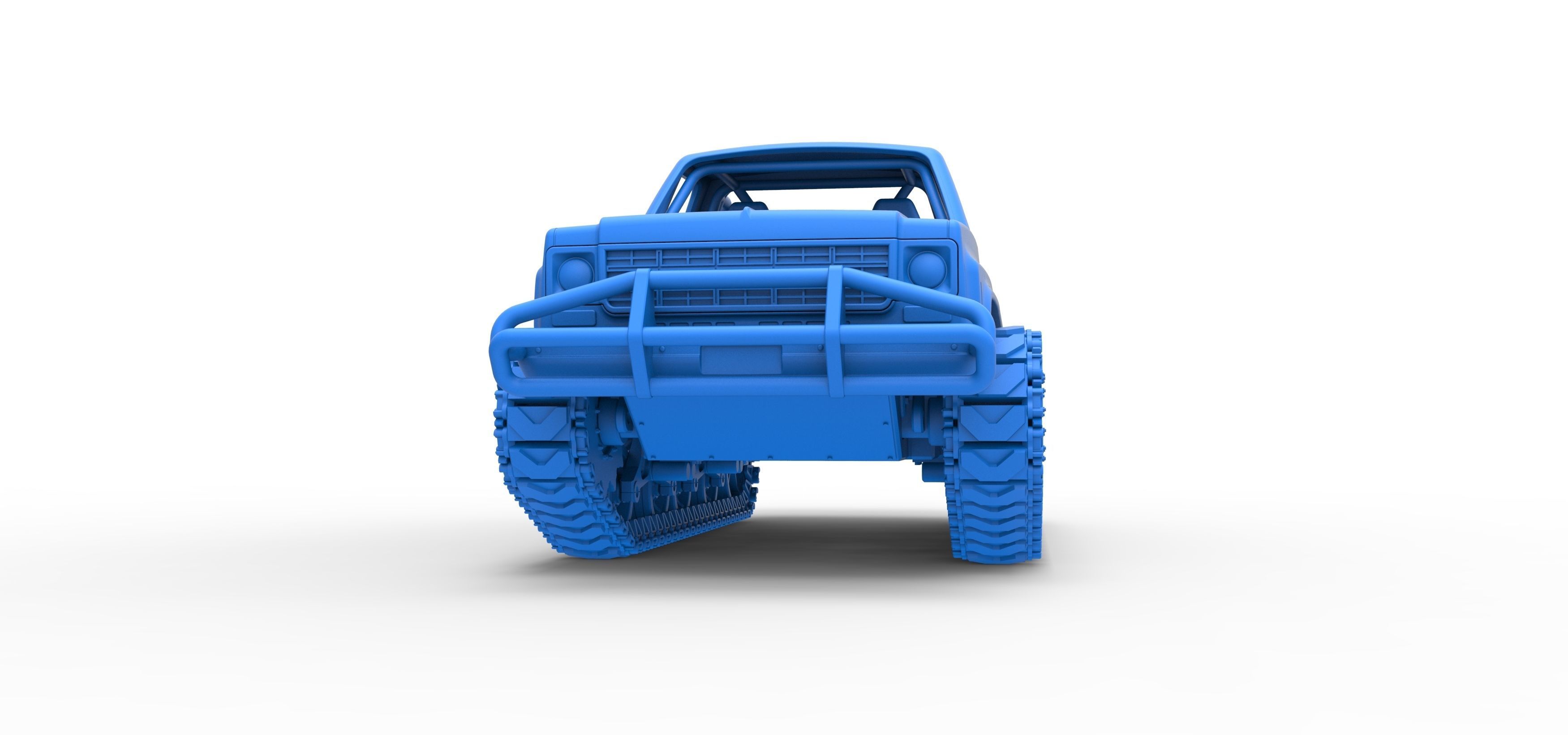 Vintage Monster tank Scale 1 to 25 3D print model_23