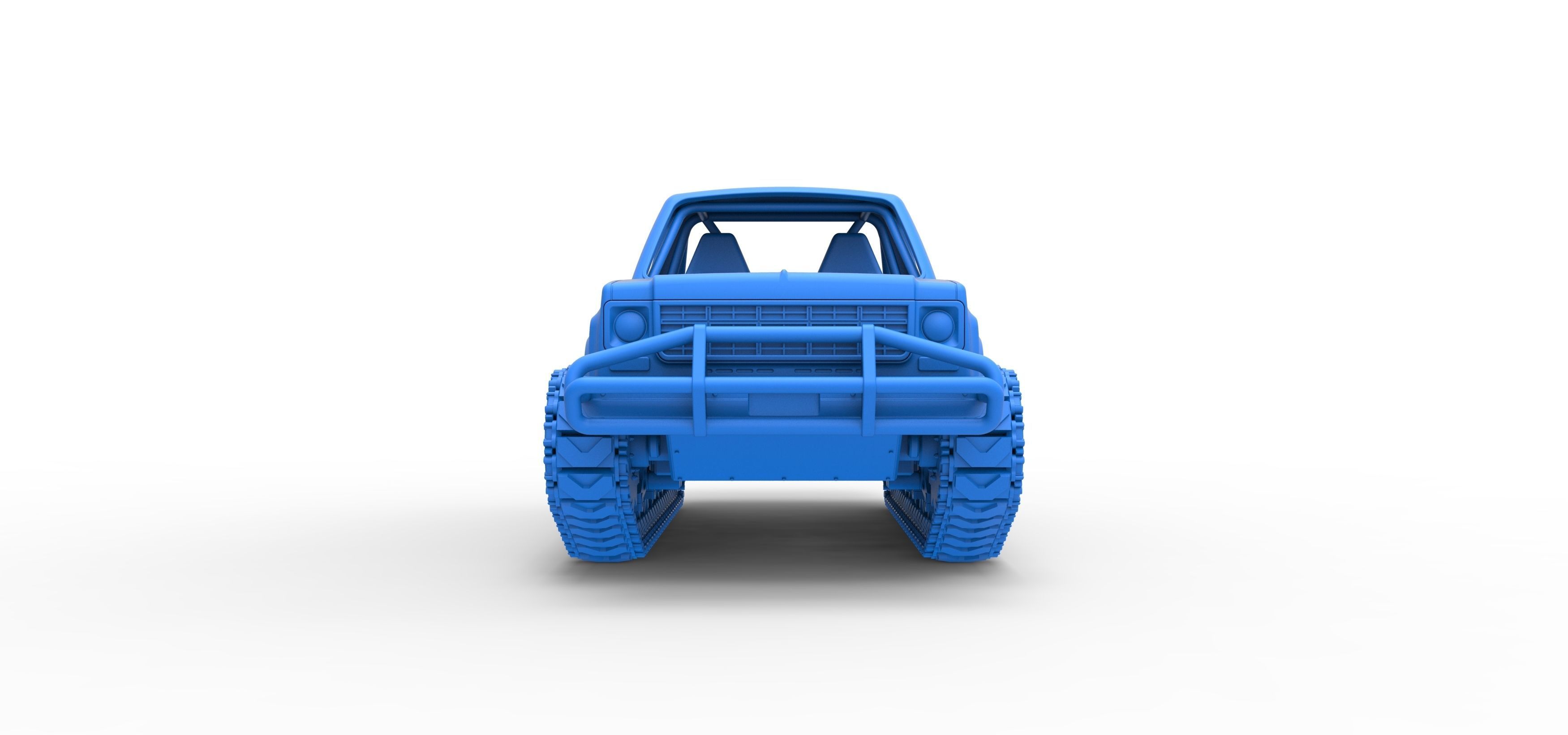 Vintage Monster tank Scale 1 to 25 3D print model_24